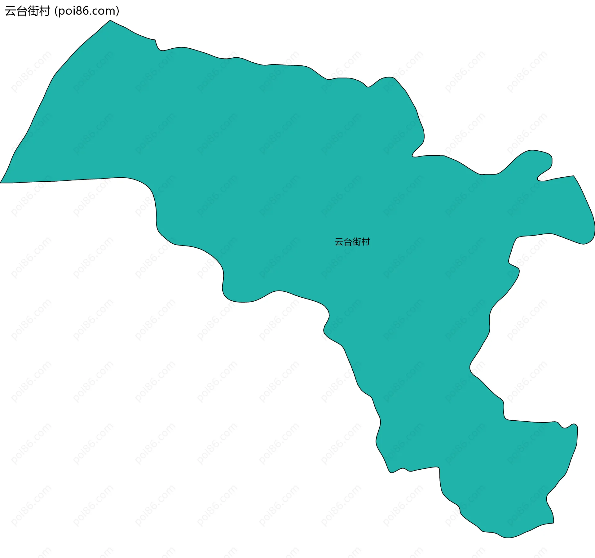 云台街村边界地图