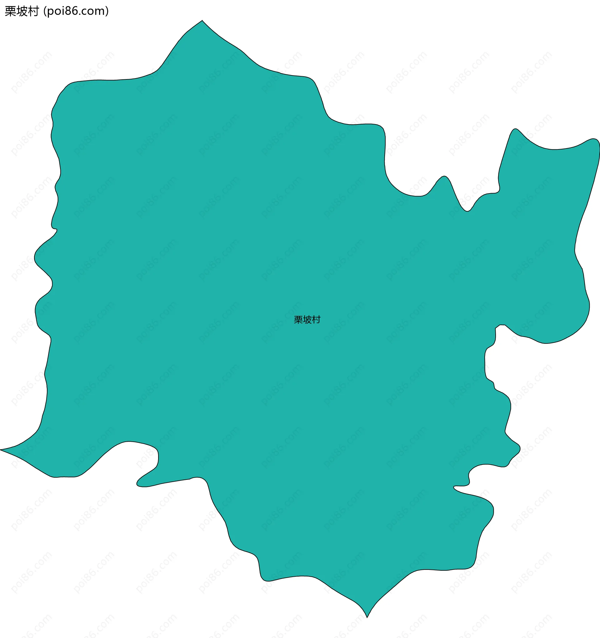 栗坡村边界地图