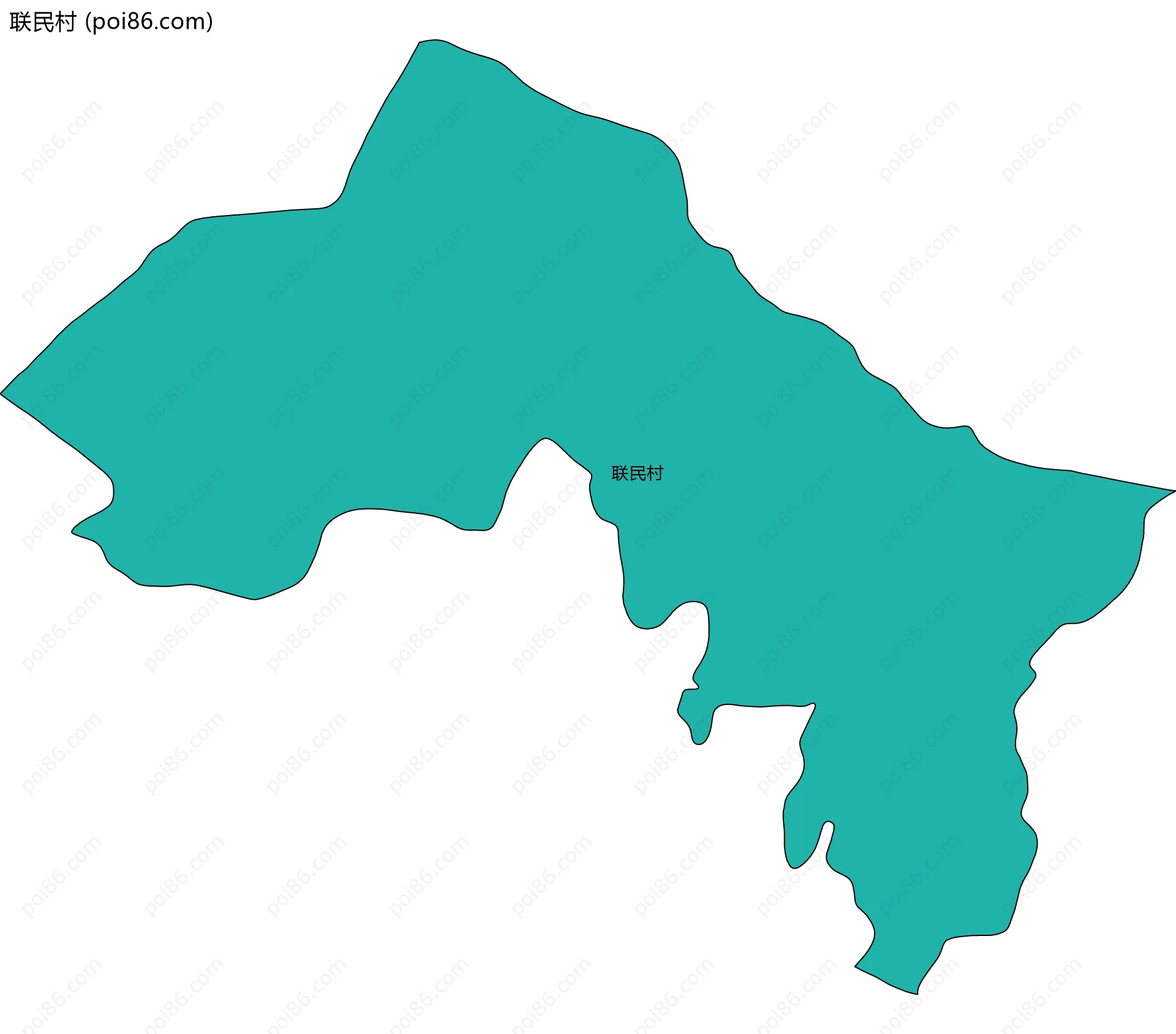 联民村边界地图