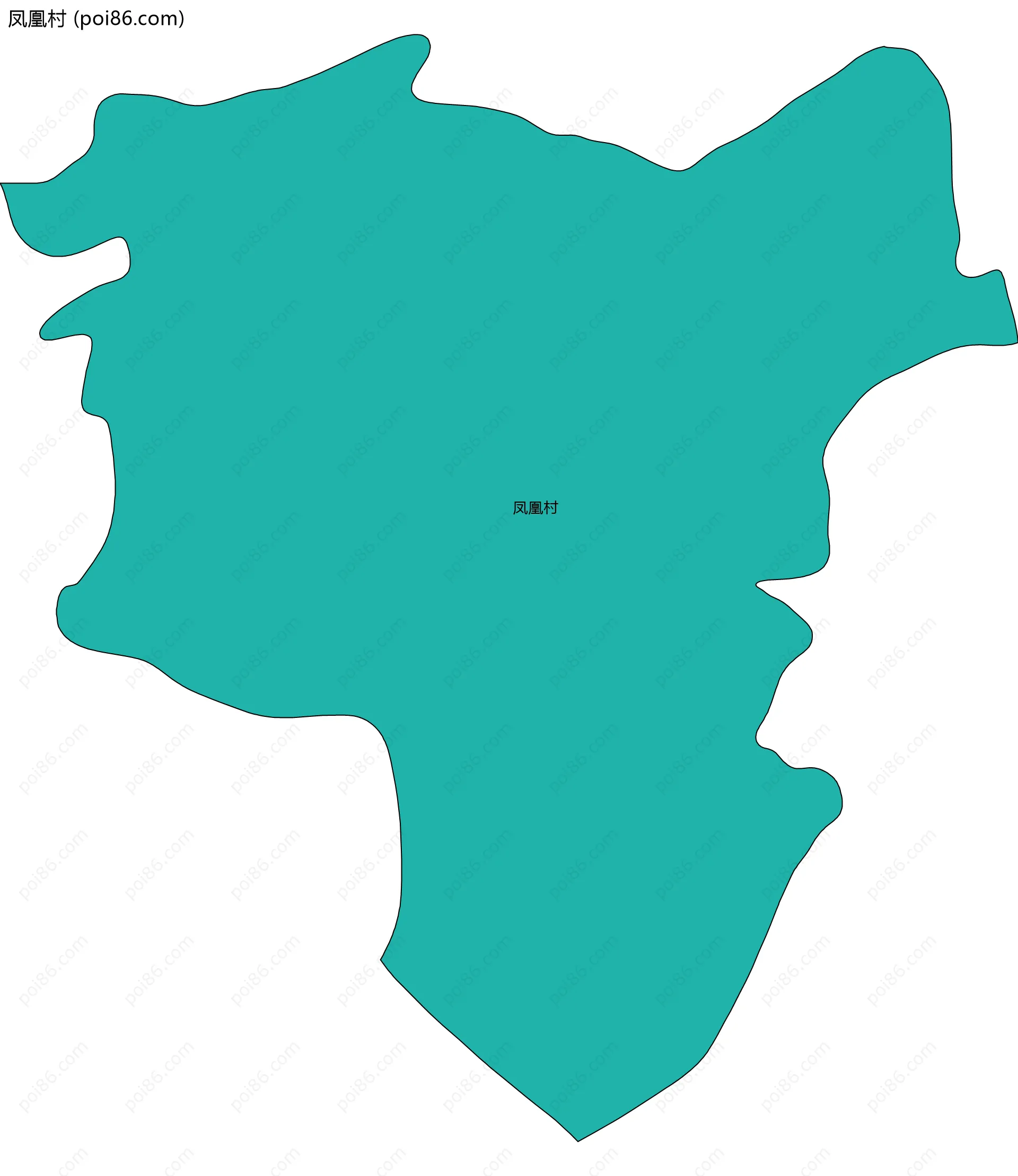 凤凰村边界地图