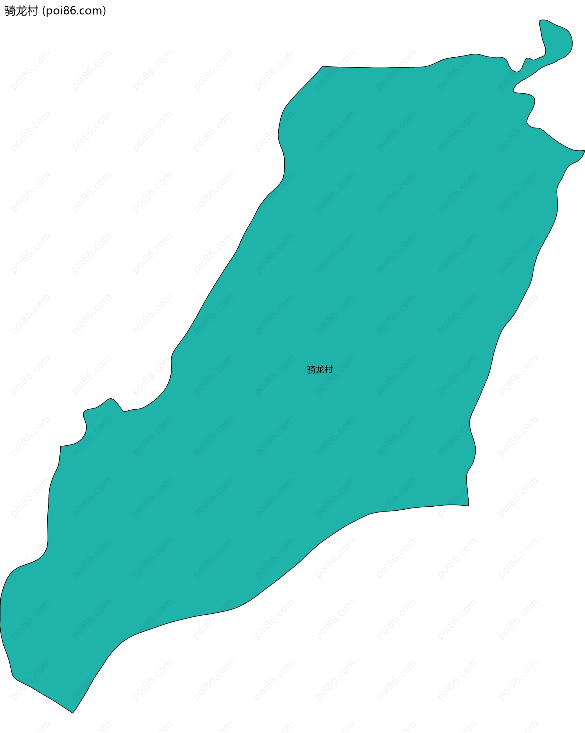 骑龙村边界地图