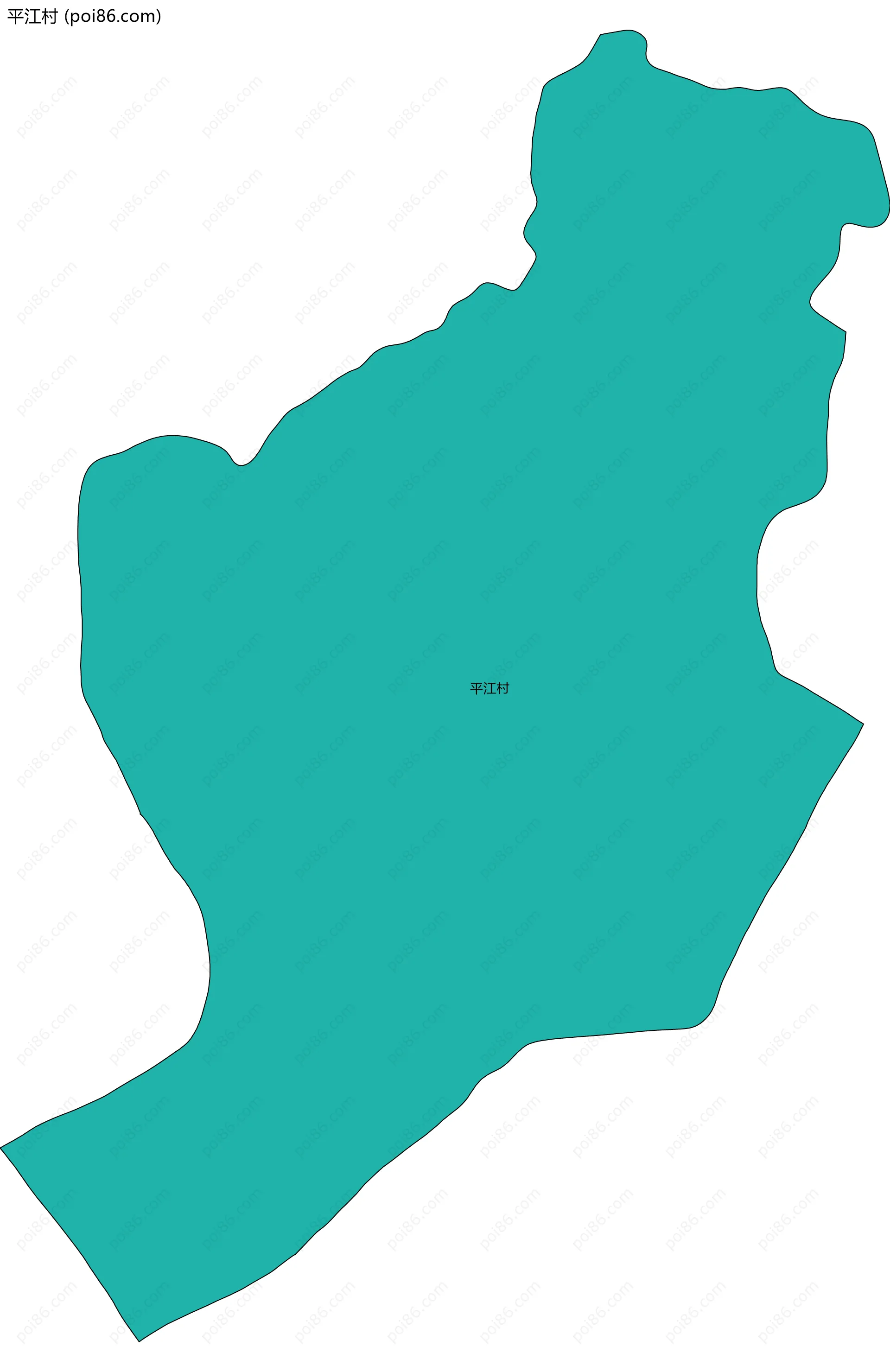 平江村边界地图