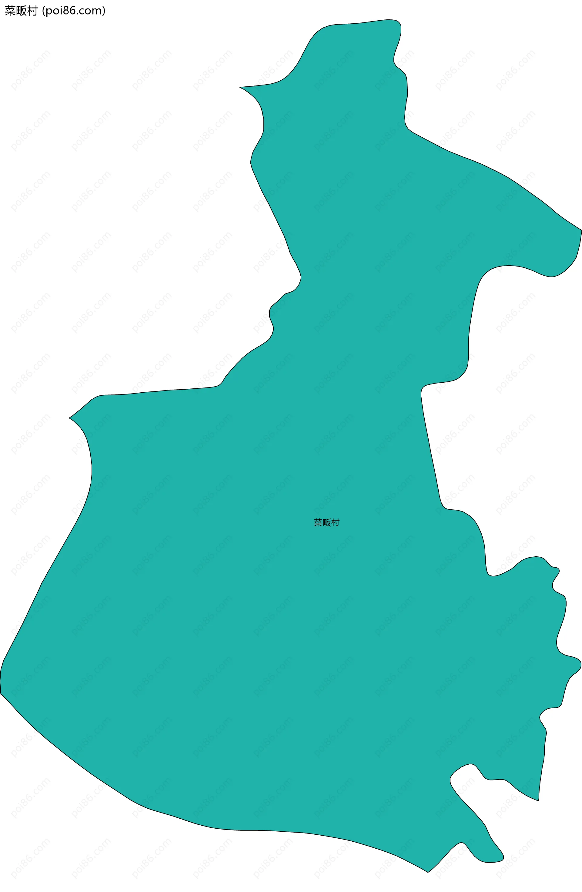 菜畈村边界地图