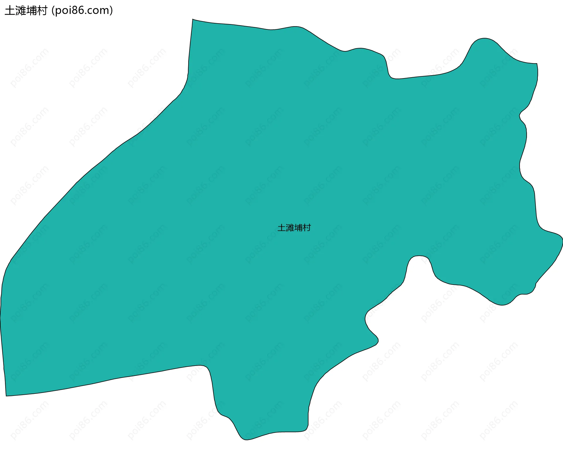 土滩埔村边界地图