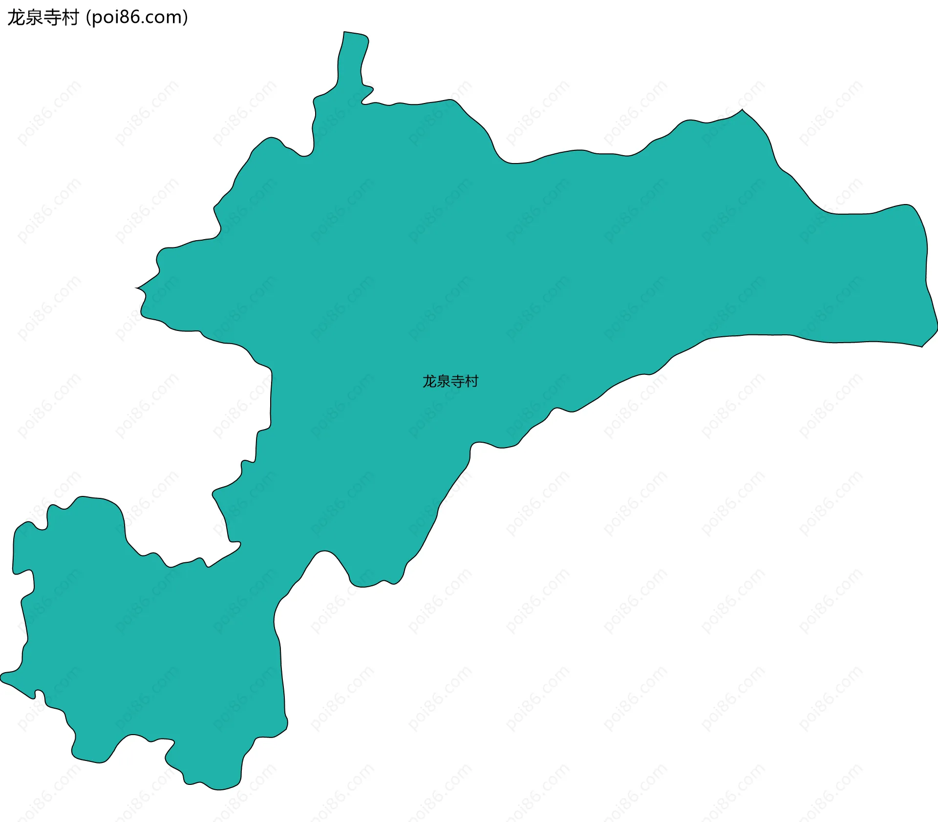 龙泉寺村边界地图