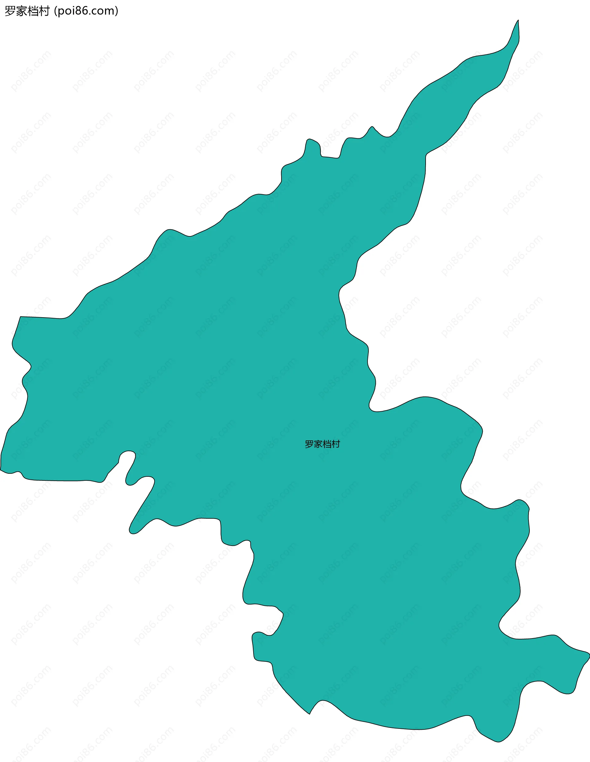 罗家档村边界地图