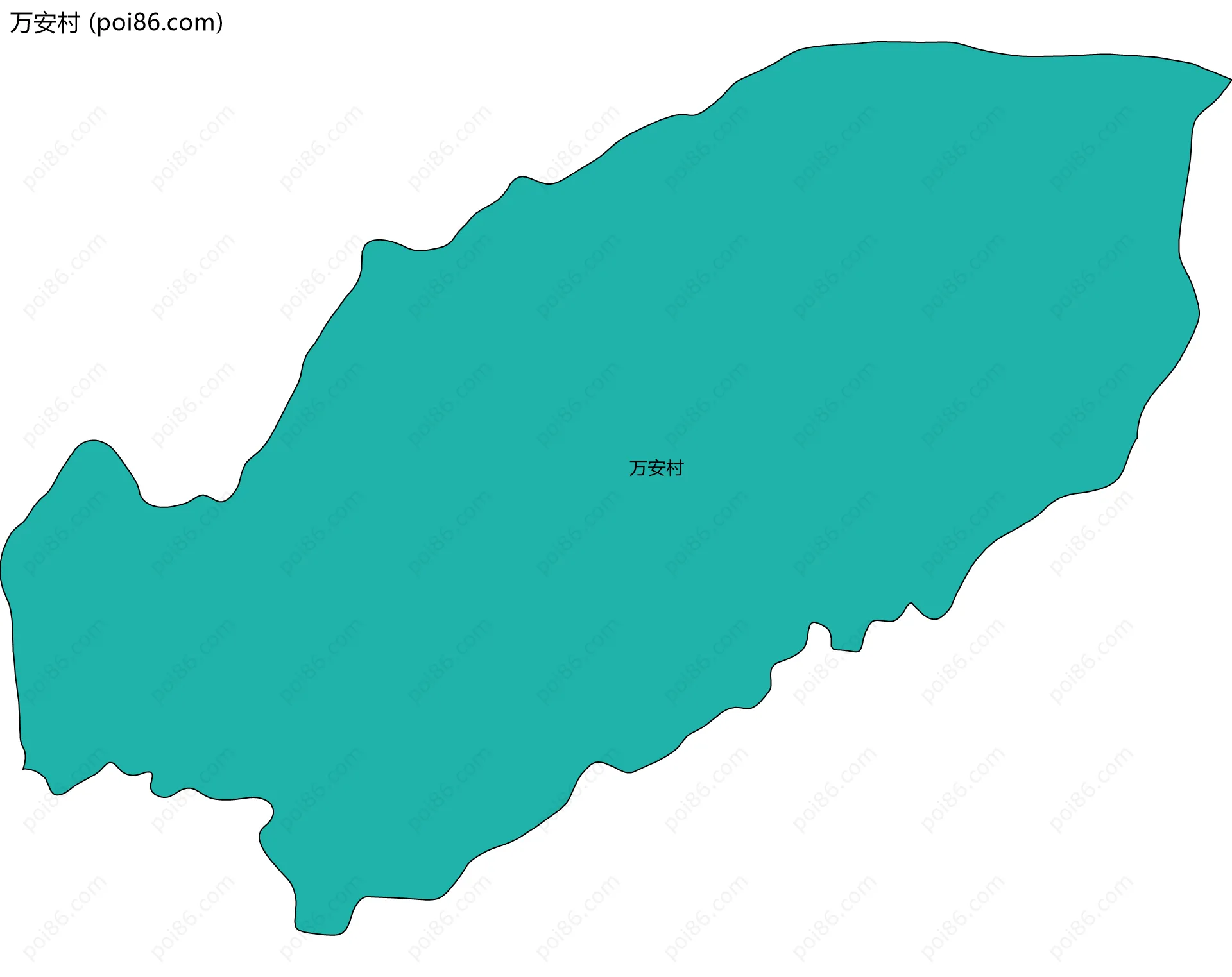 万安村边界地图