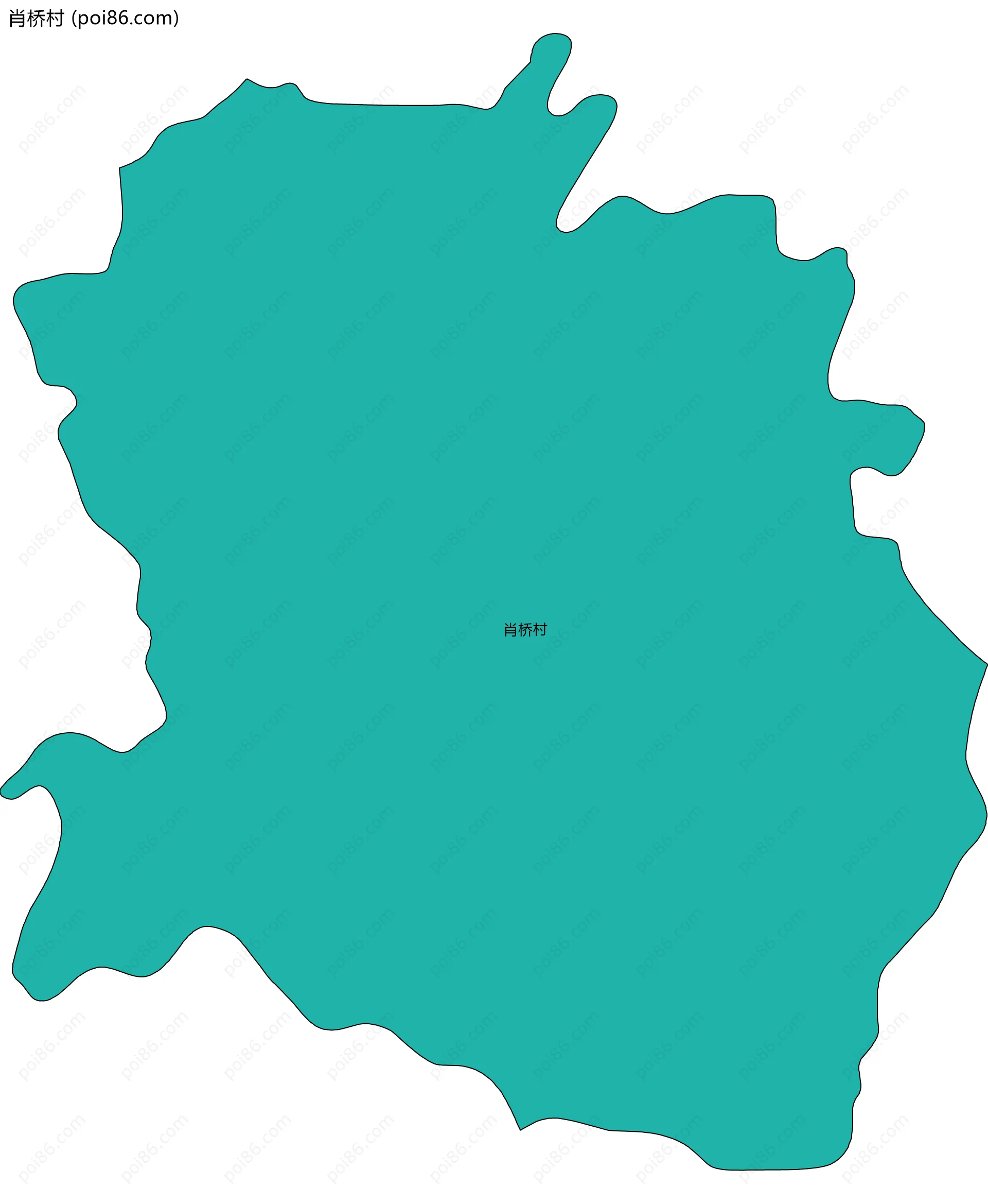 肖桥村边界地图