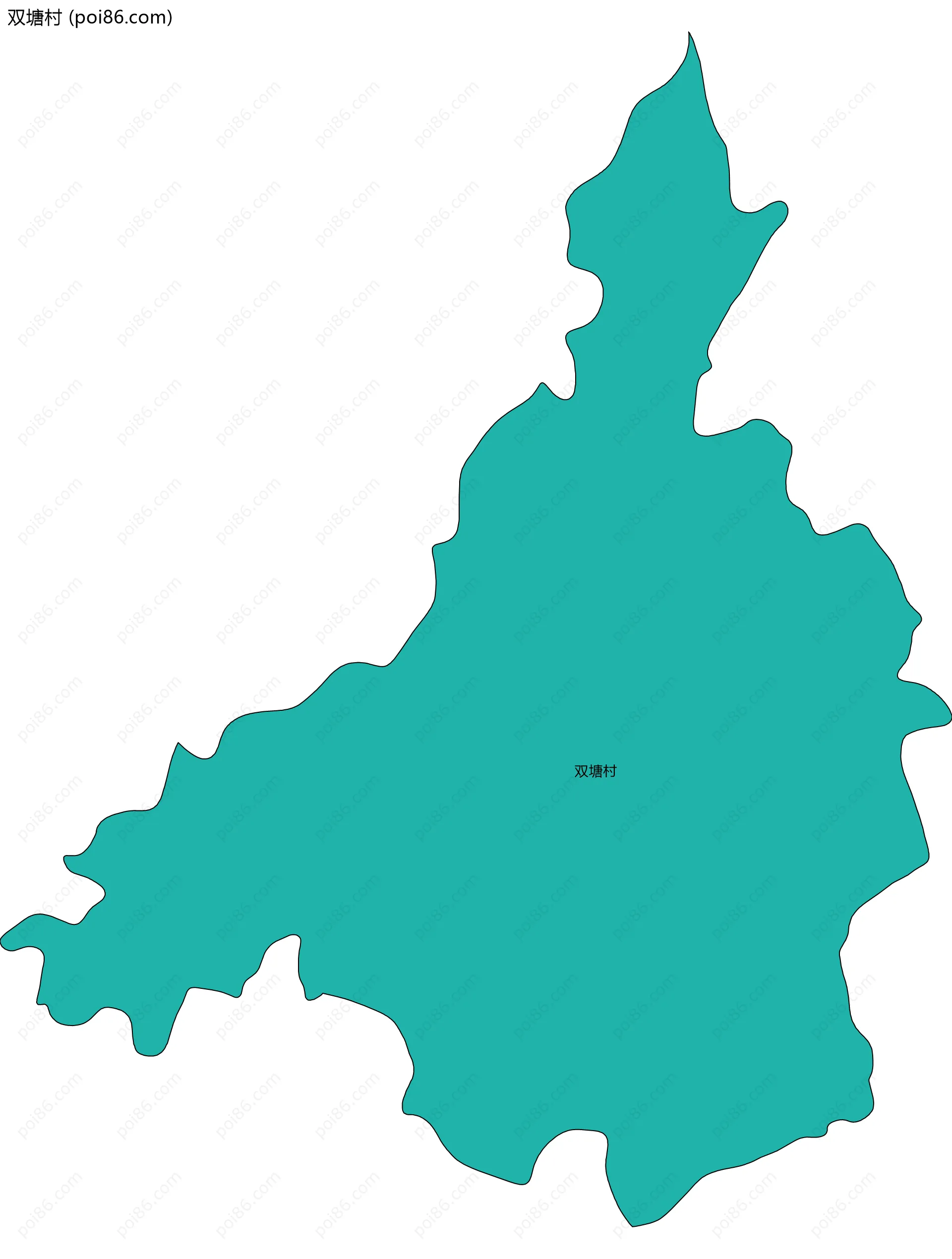 双塘村边界地图