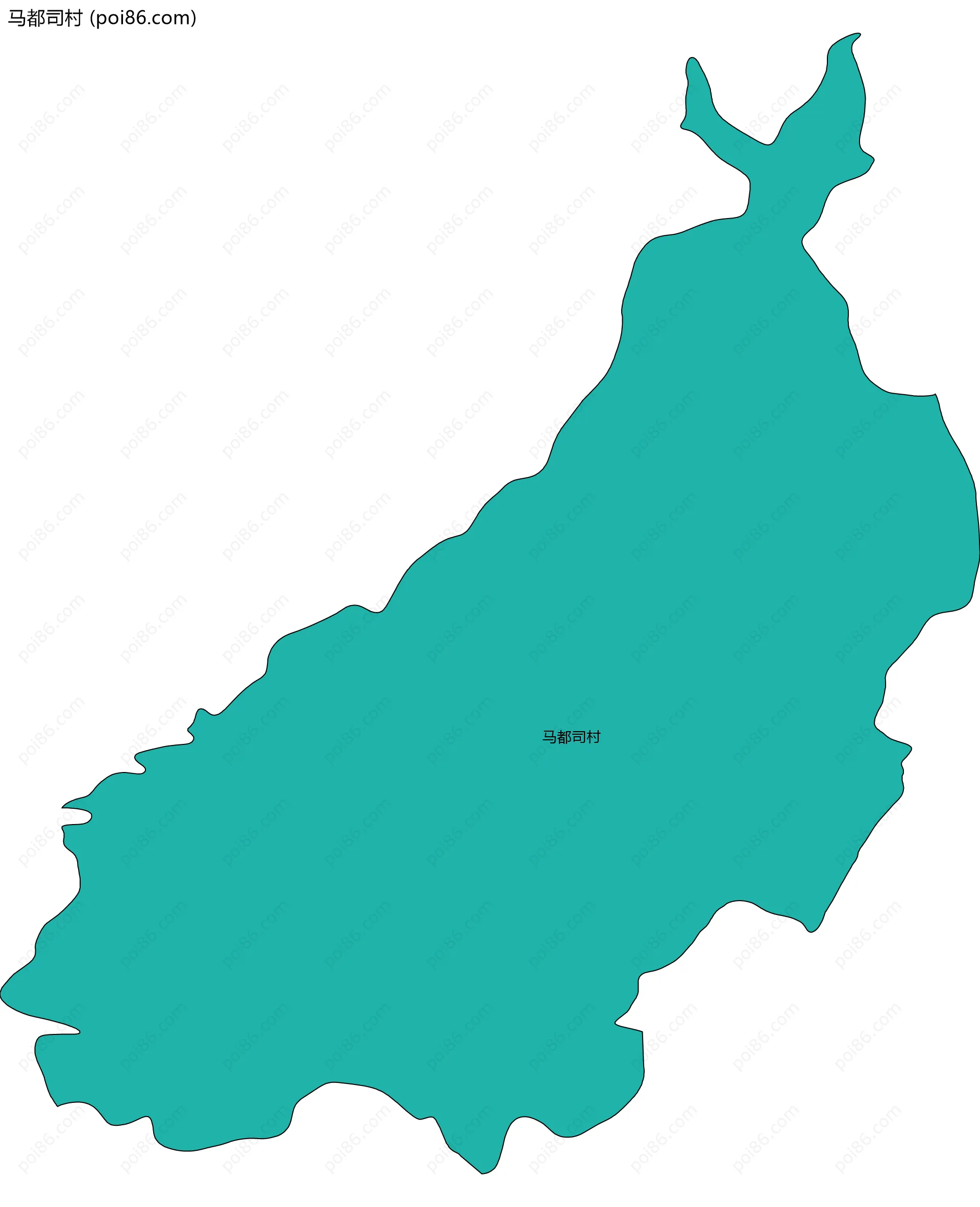 马都司村边界地图