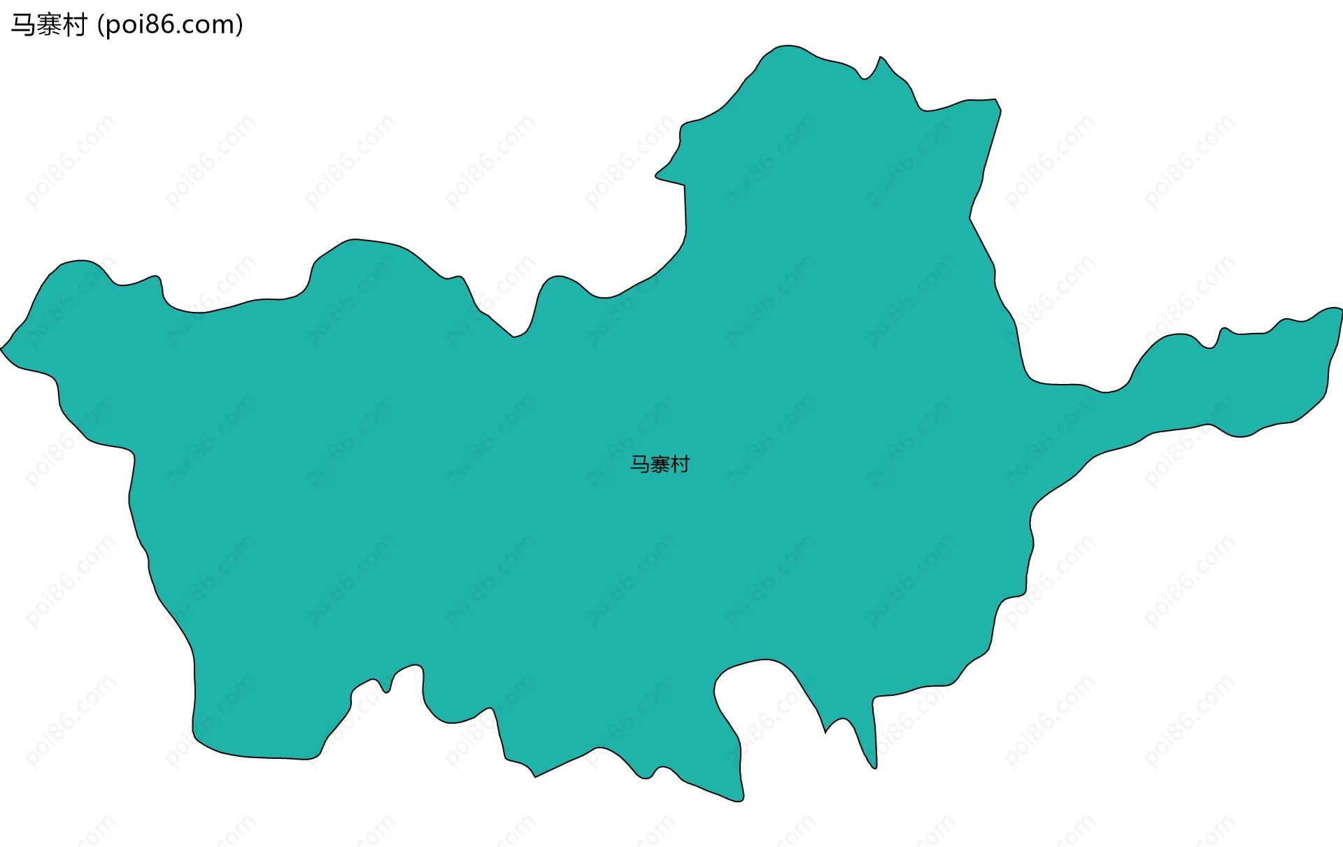 马寨村边界地图