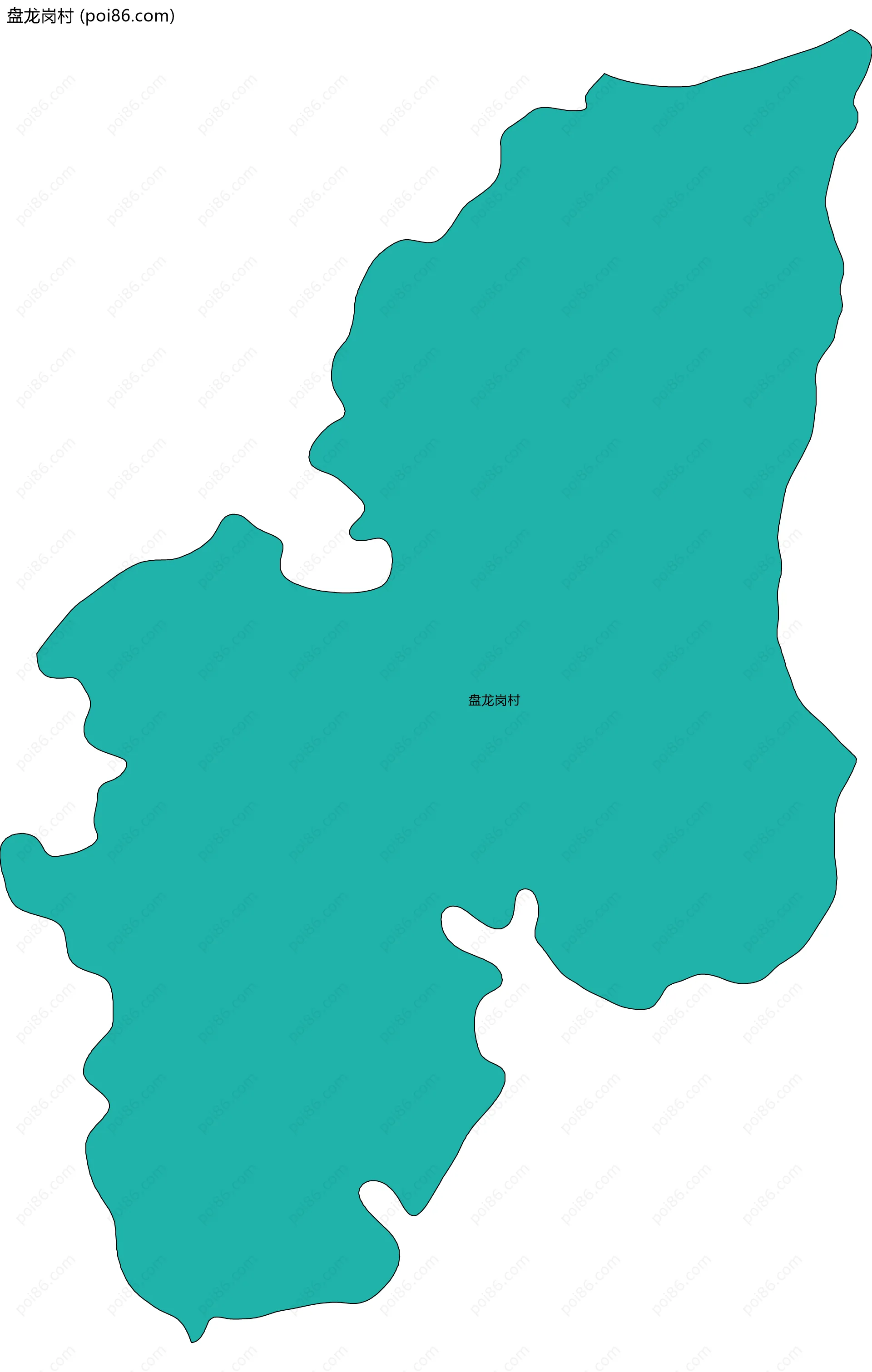 盘龙岗村边界地图