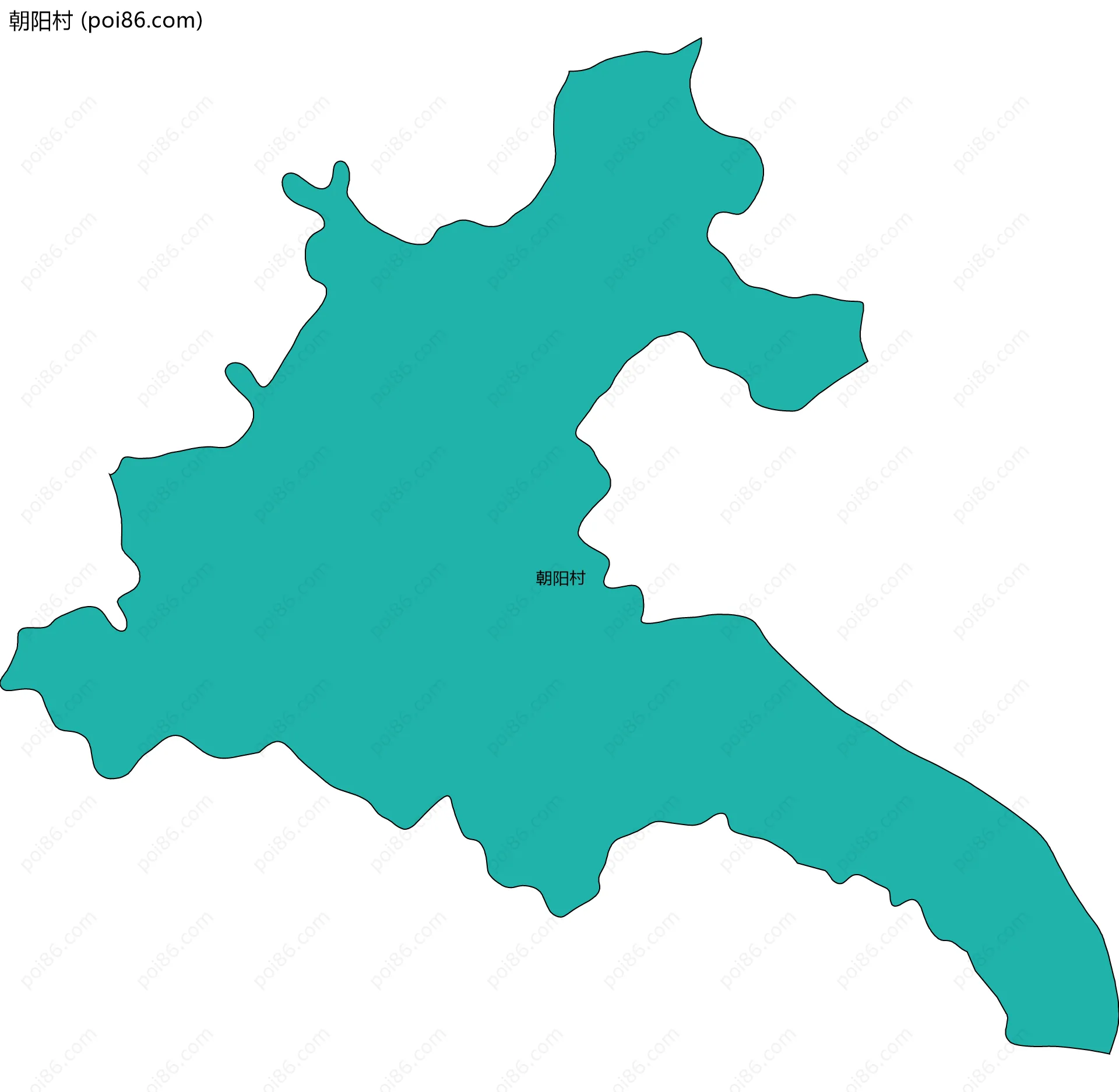 朝阳村边界地图