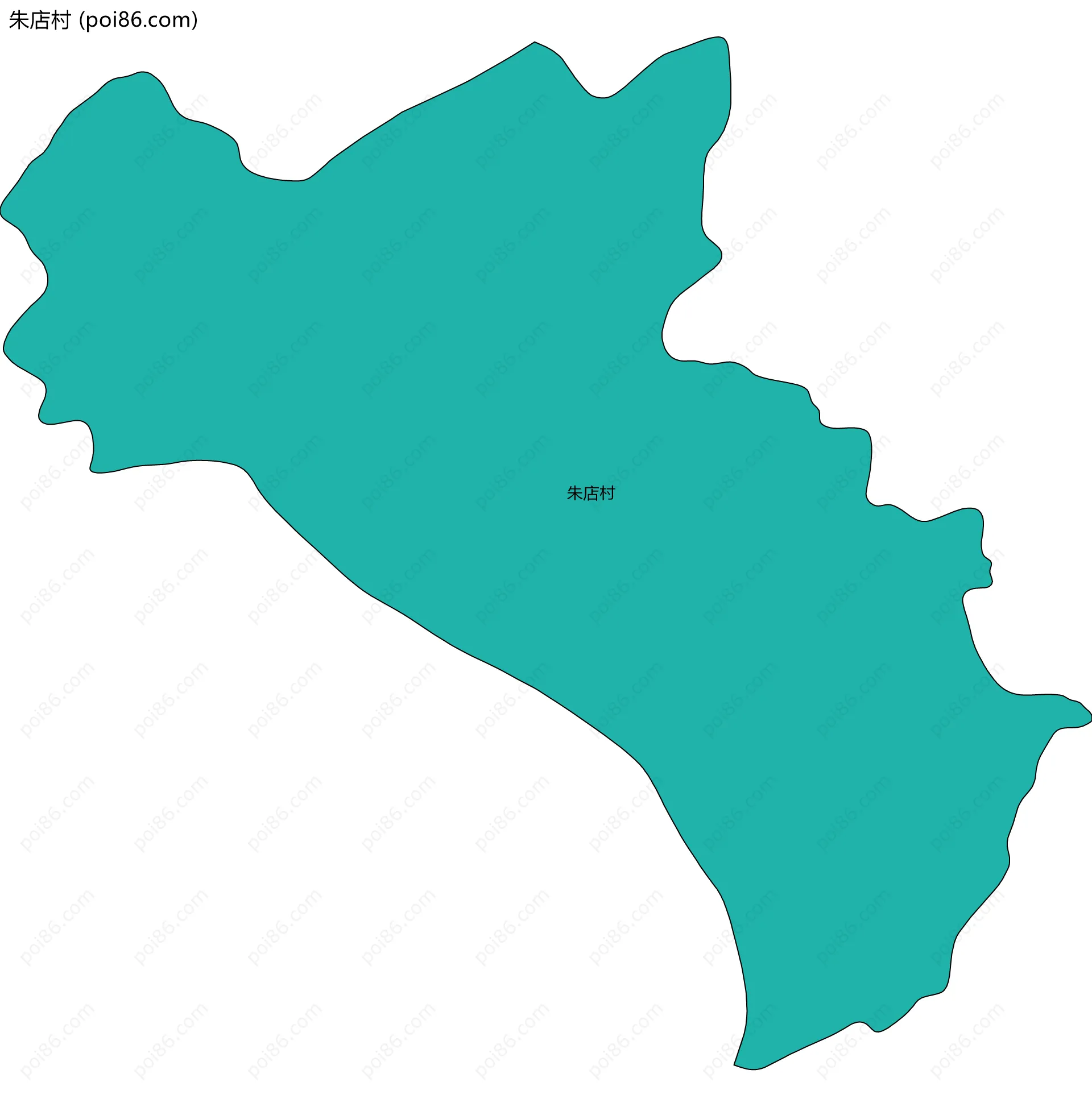 朱店村边界地图
