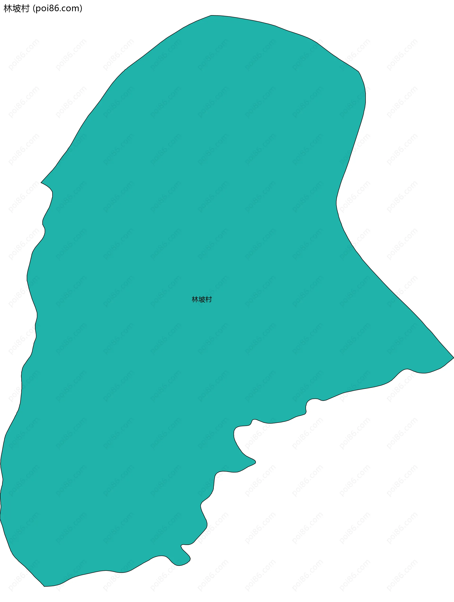 林坡村边界地图