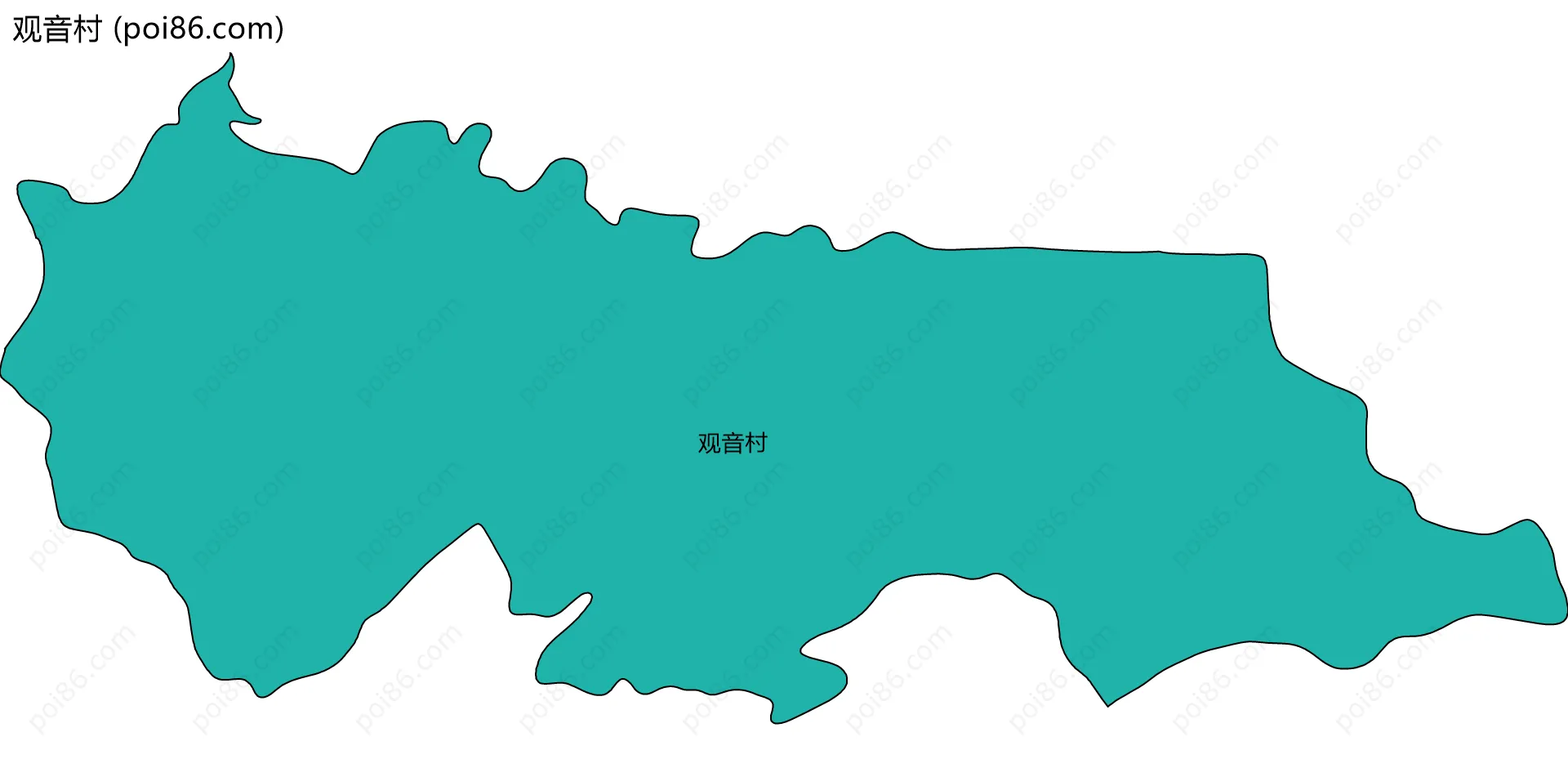 观音村边界地图