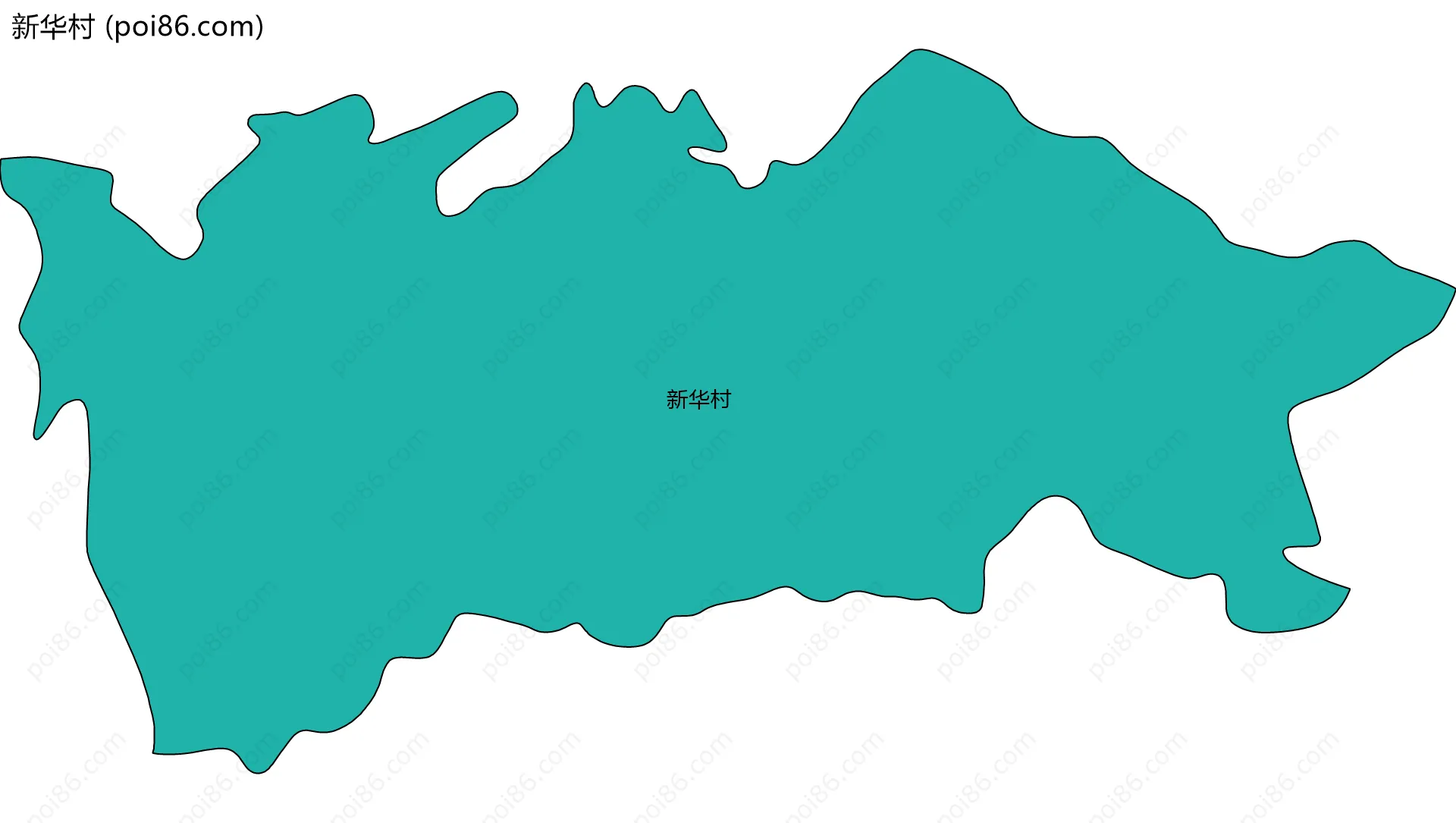 新华村边界地图