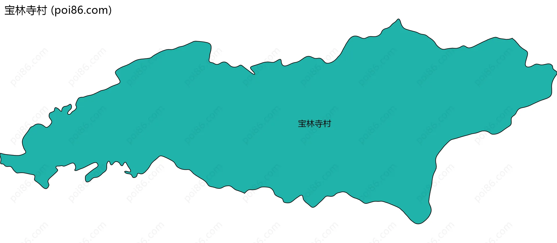 宝林寺村边界地图