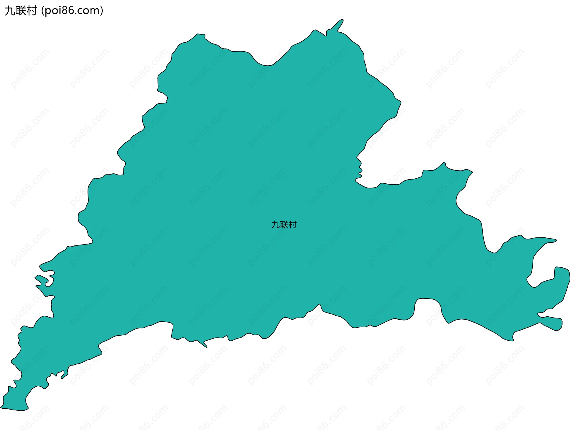 九联村边界地图