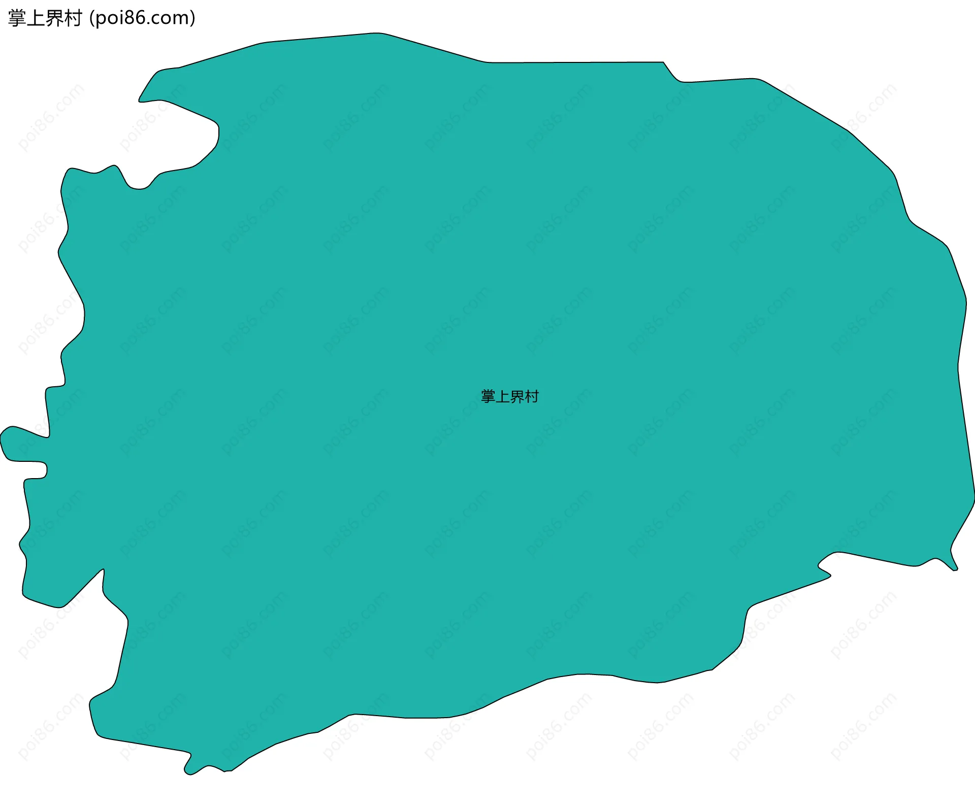 掌上界村边界地图