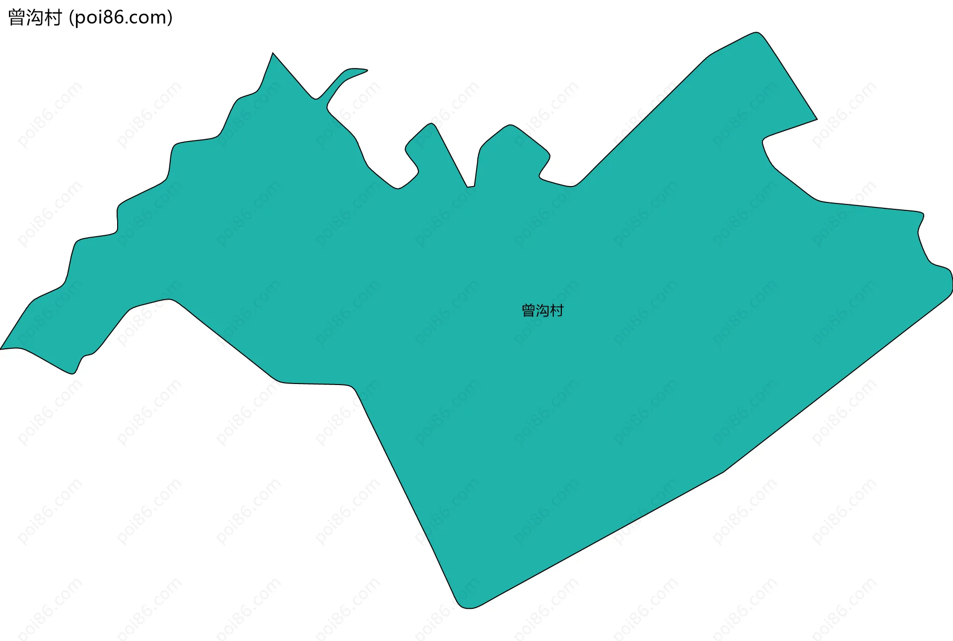 曾沟村边界地图