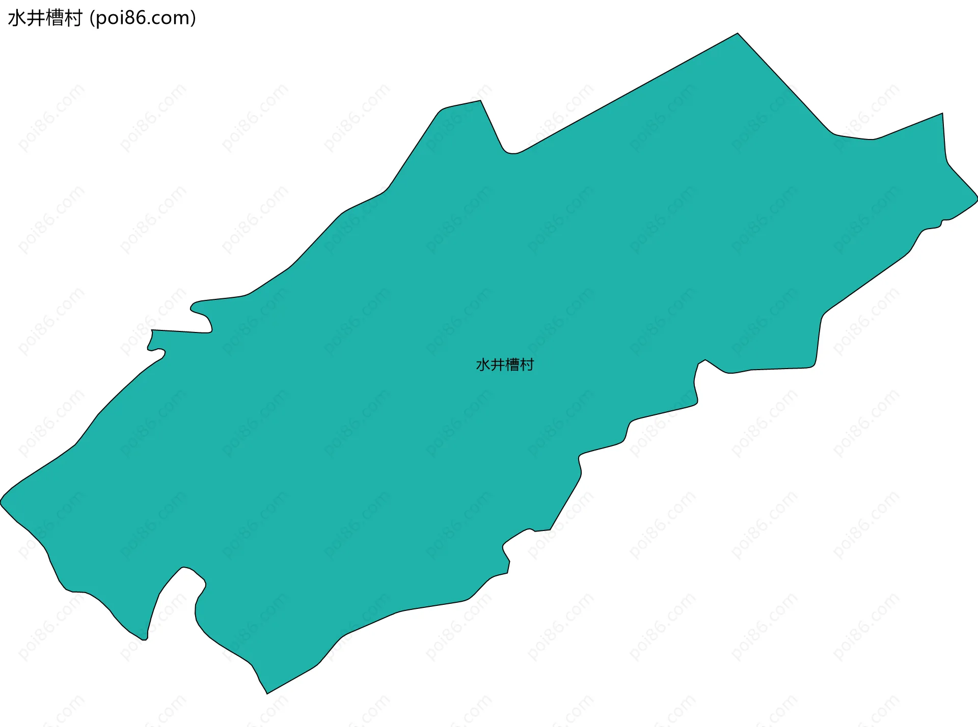 水井槽村边界地图