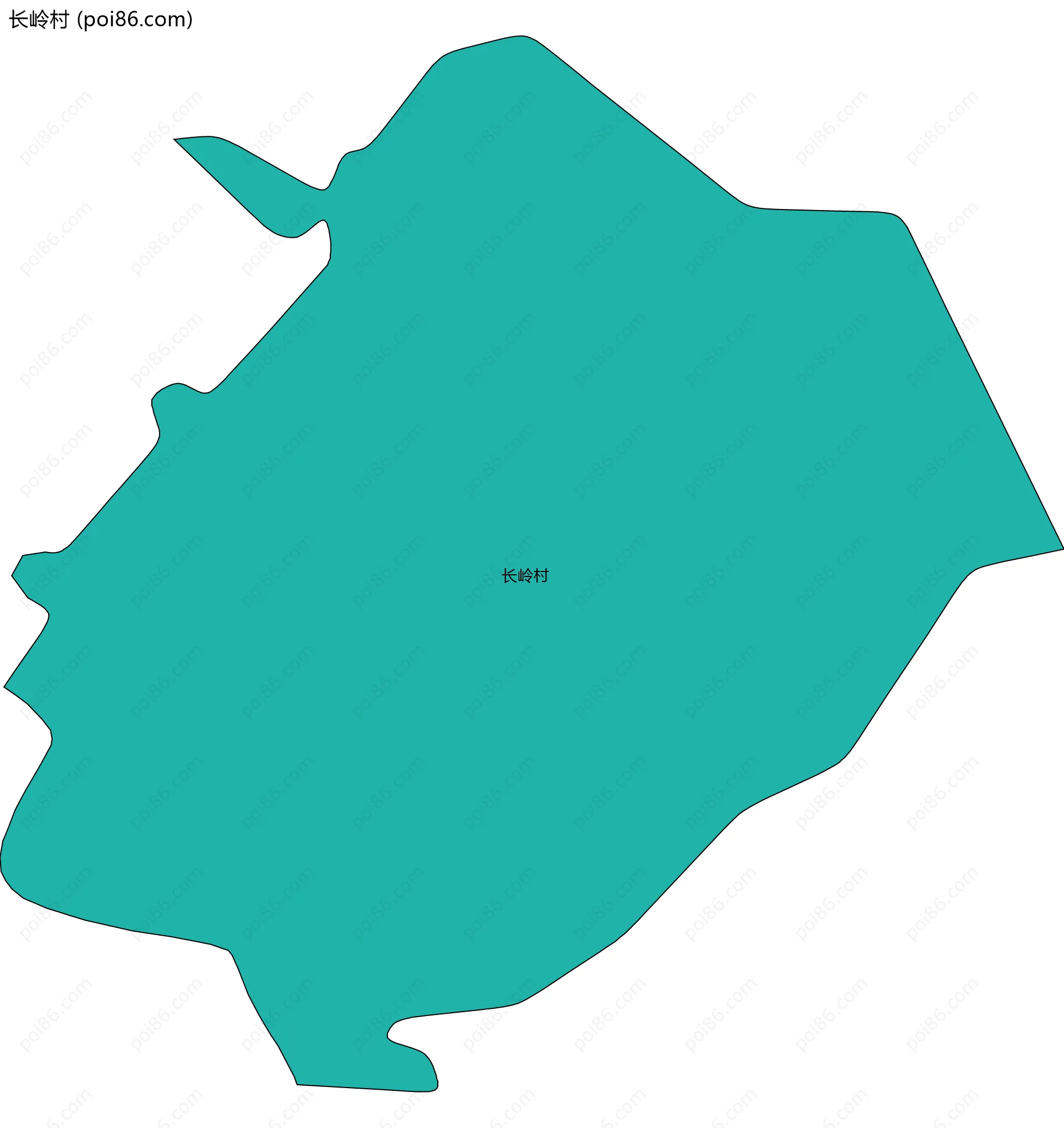 长岭村边界地图