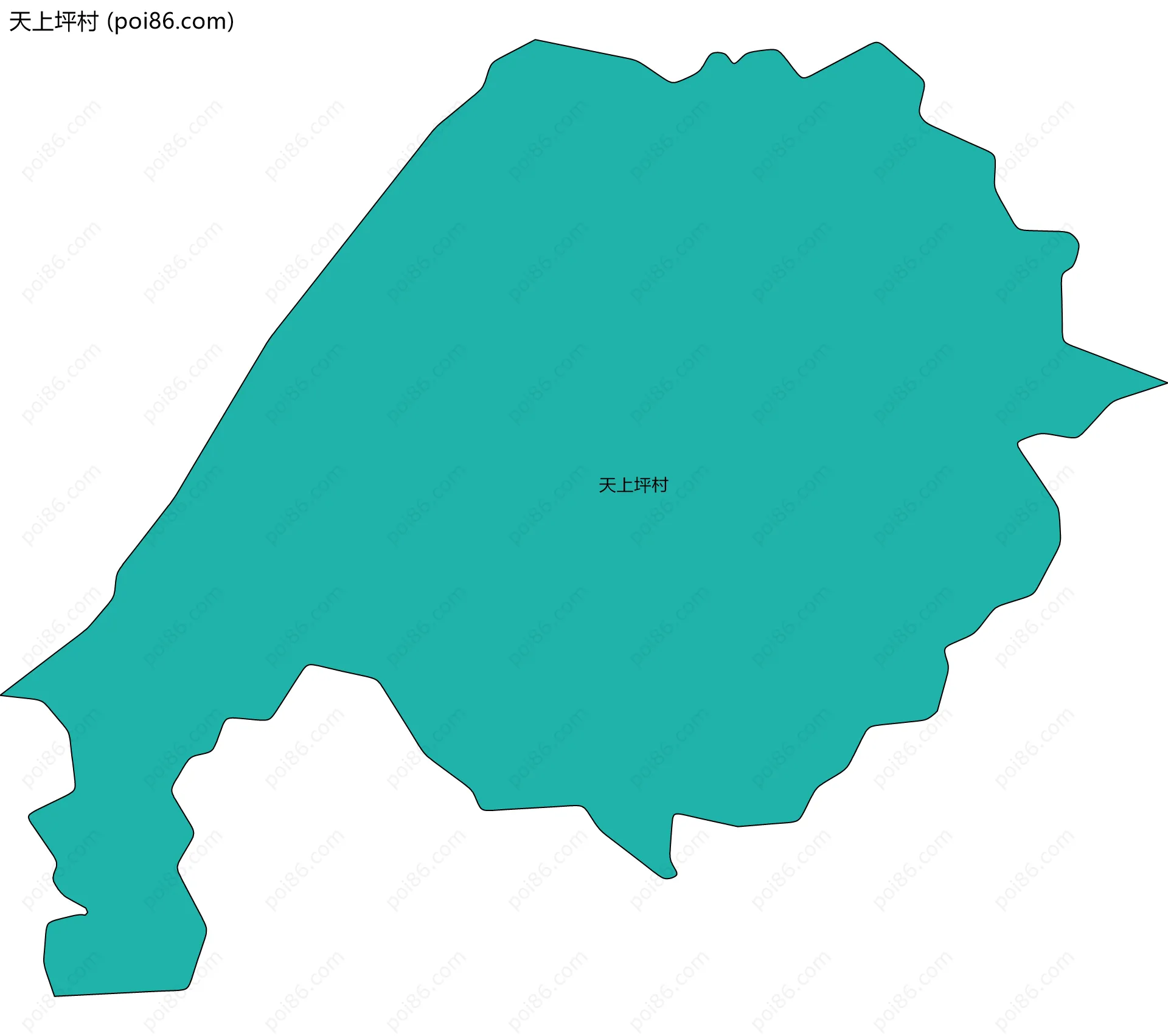 天上坪村边界地图