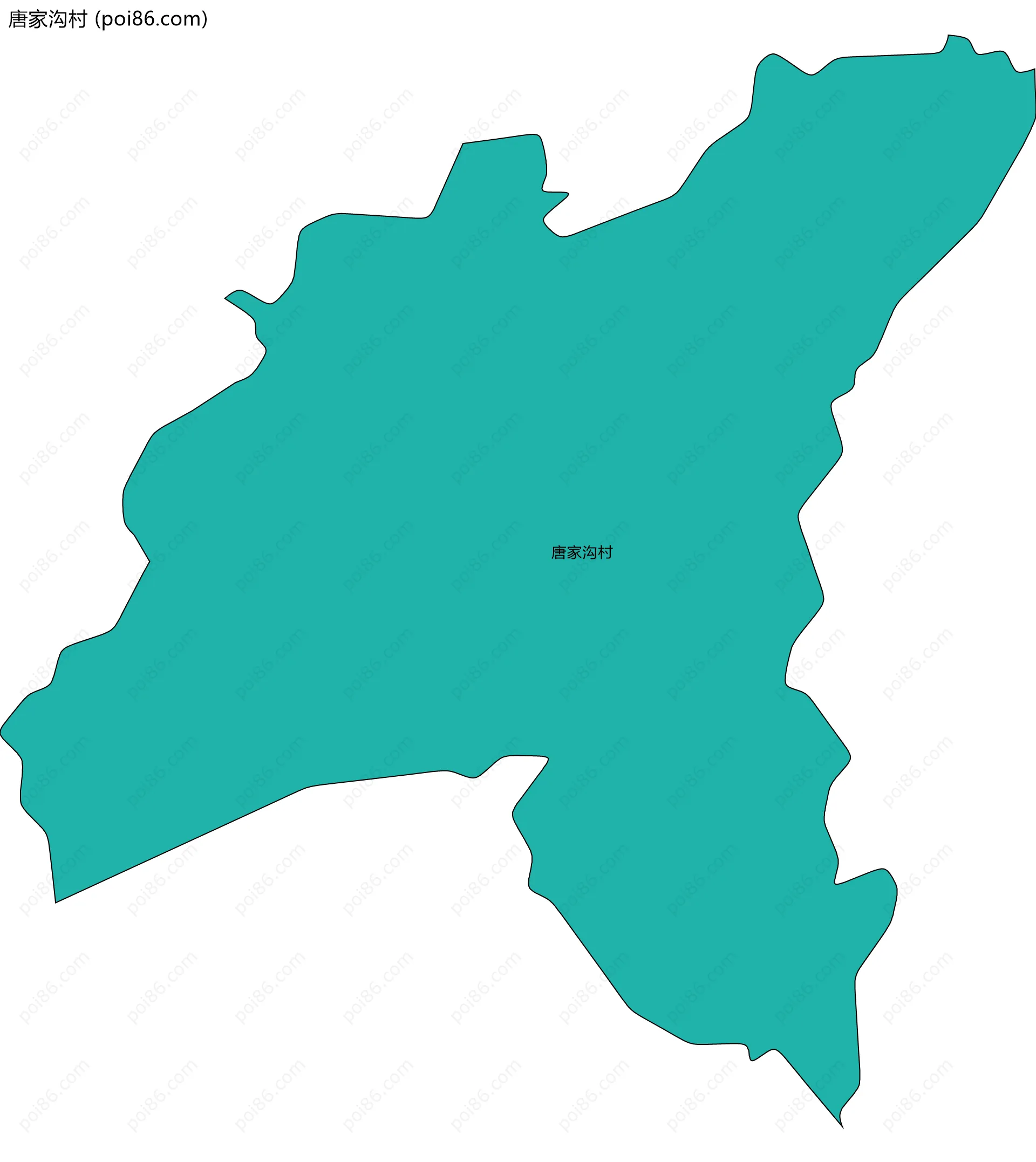 唐家沟村边界地图