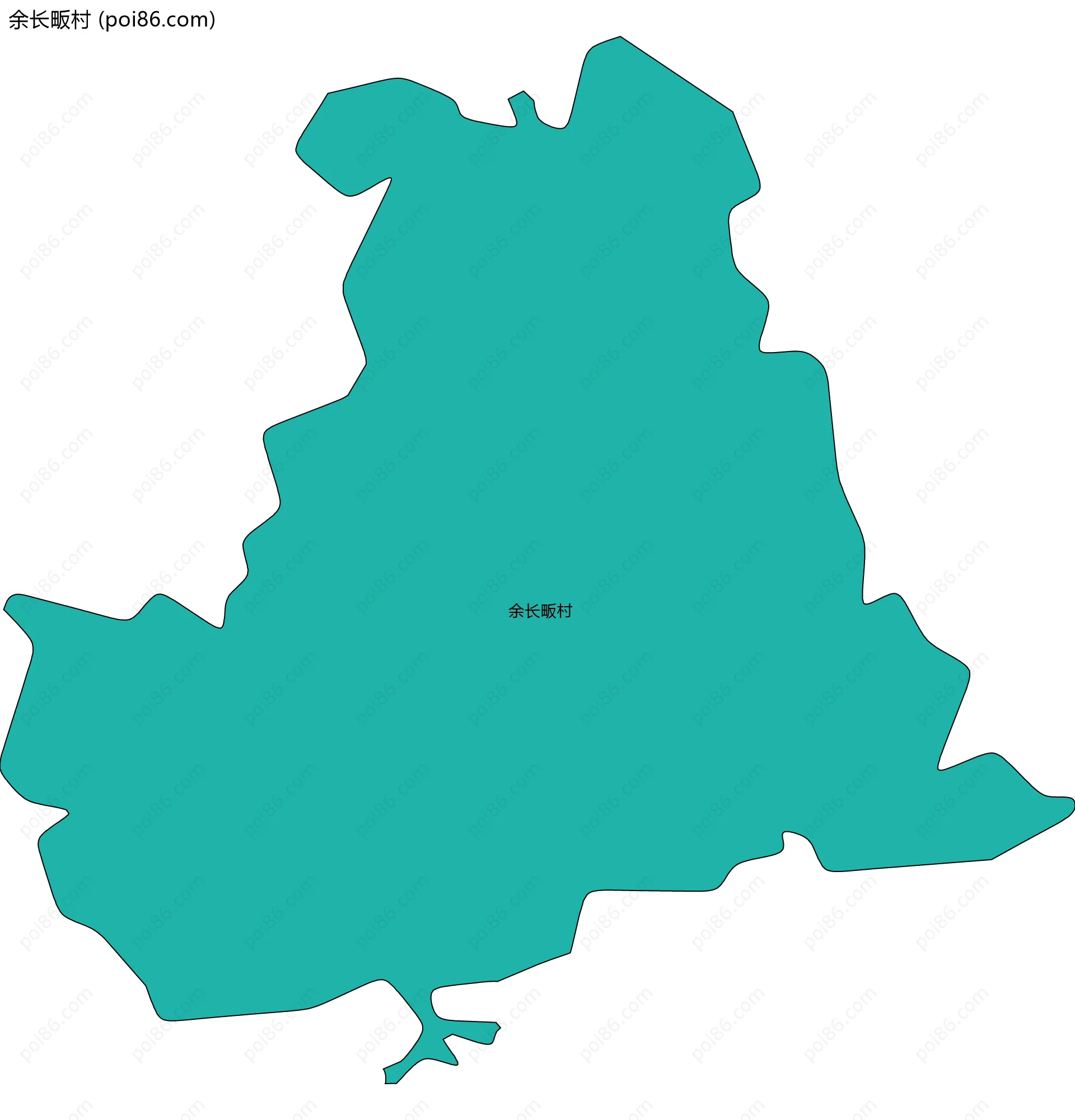 余长畈村边界地图