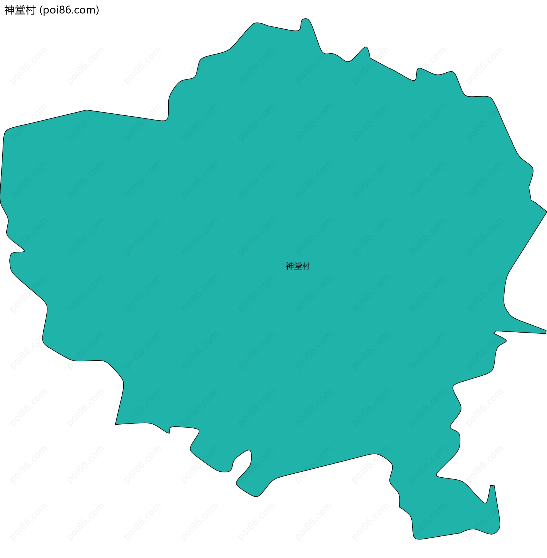 神堂村边界地图