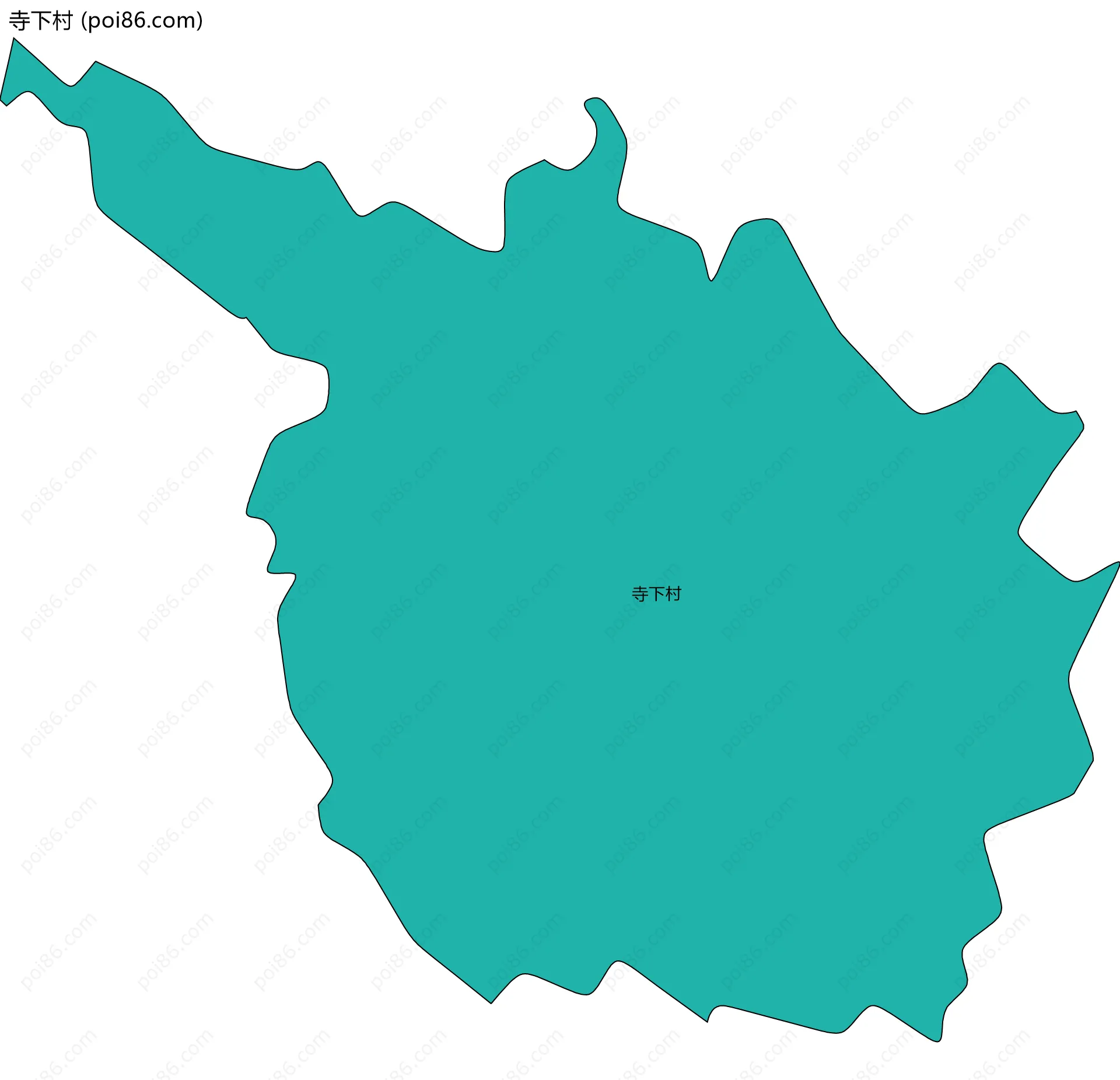 寺下村边界地图