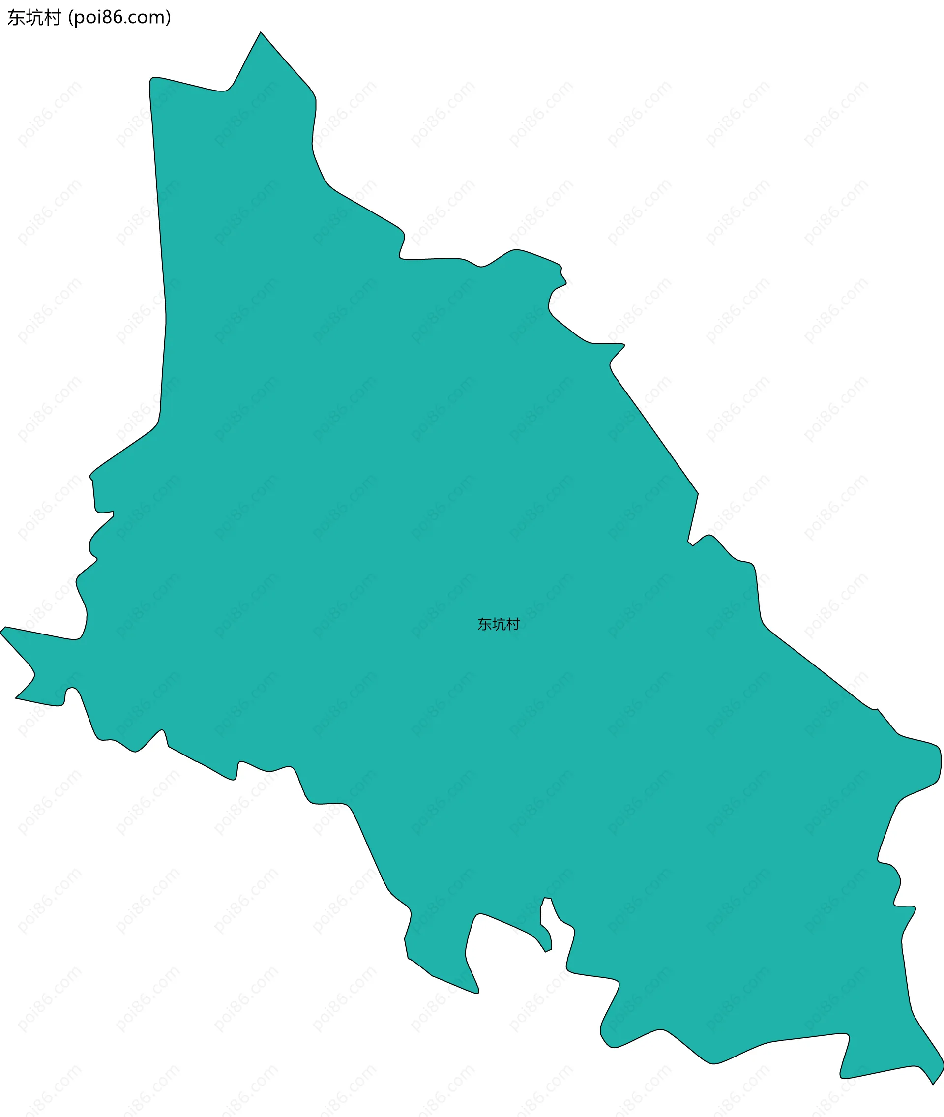 东坑村边界地图