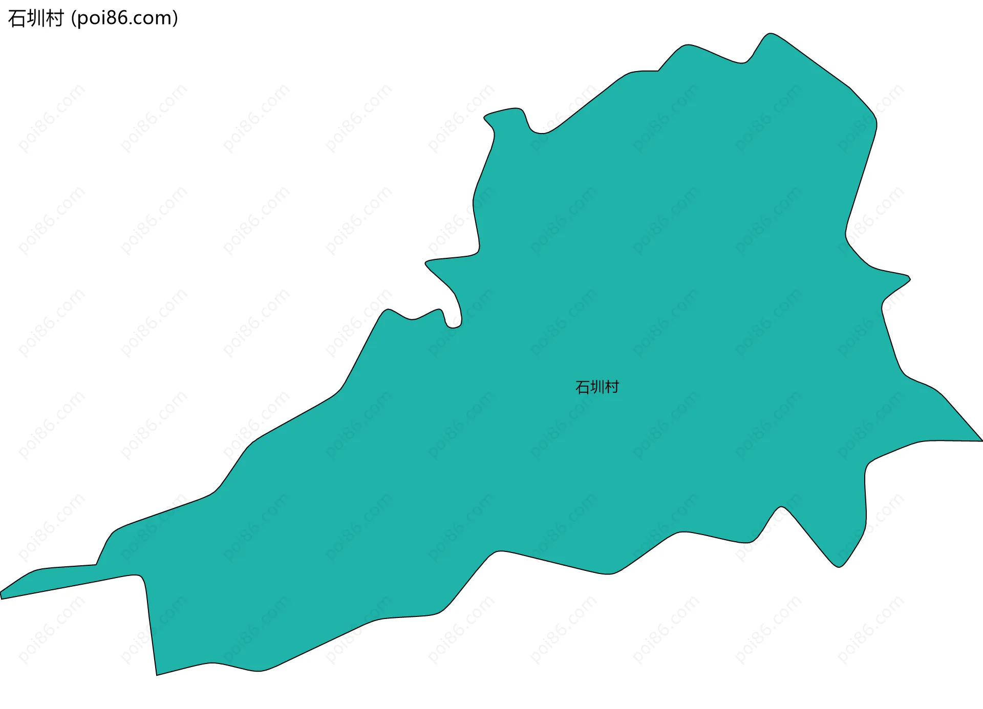 石圳村边界地图