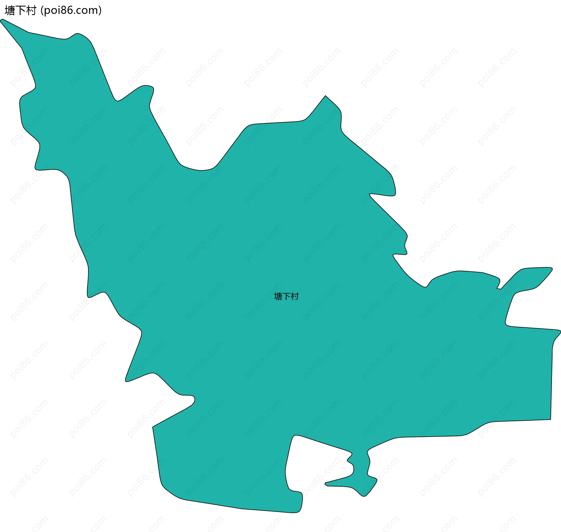 塘下村边界地图