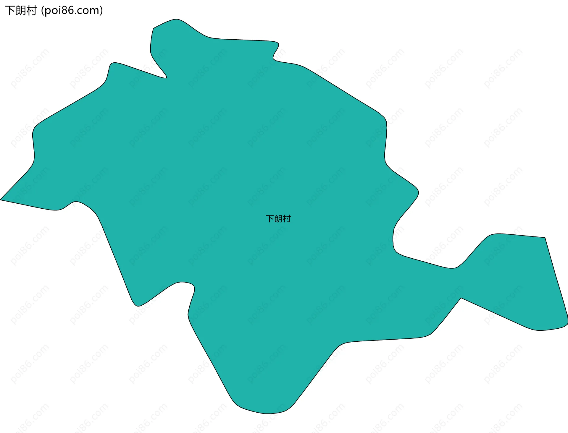 下朗村边界地图