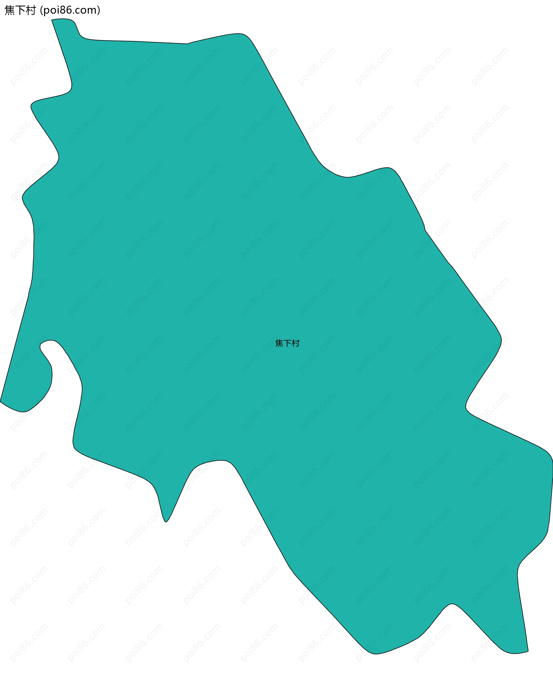 焦下村边界地图