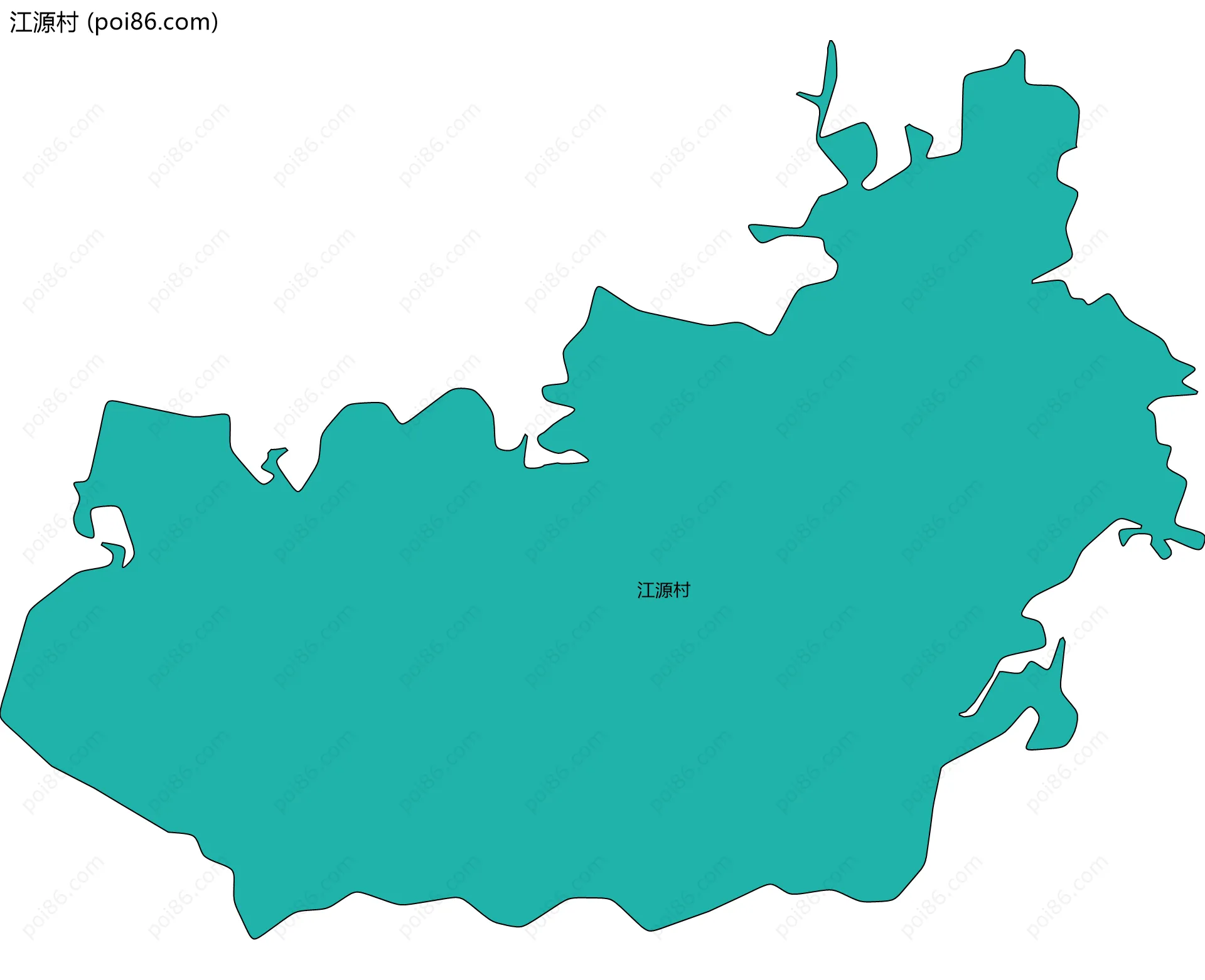 江源村边界地图