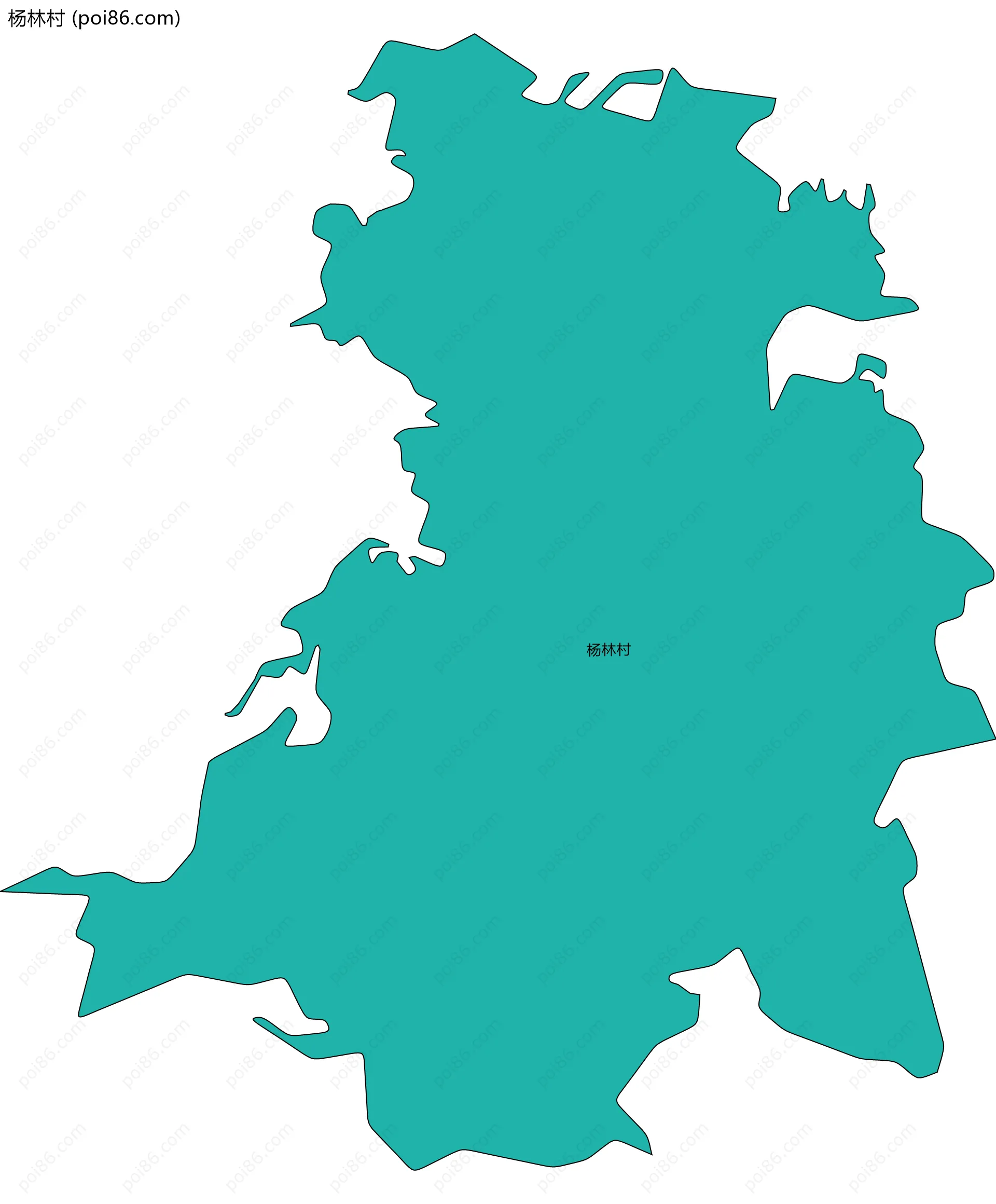 杨林村边界地图