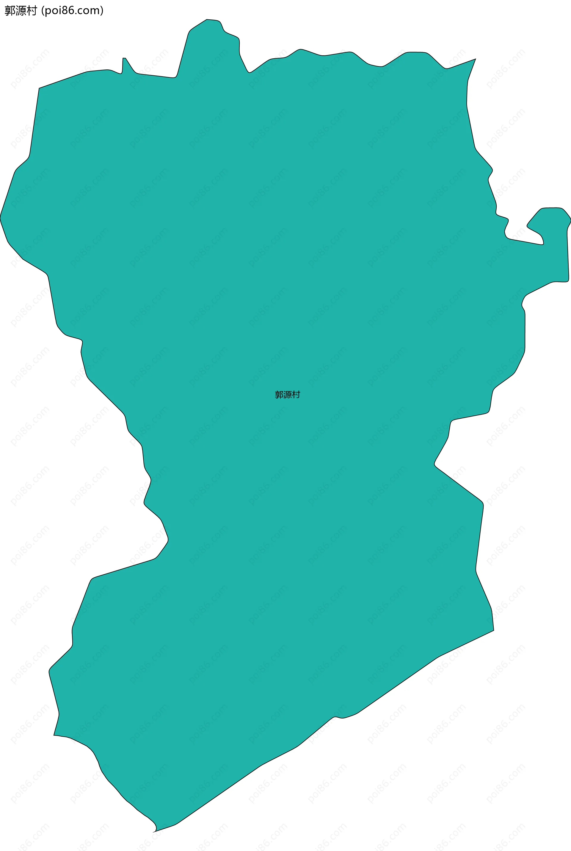 郭源村边界地图