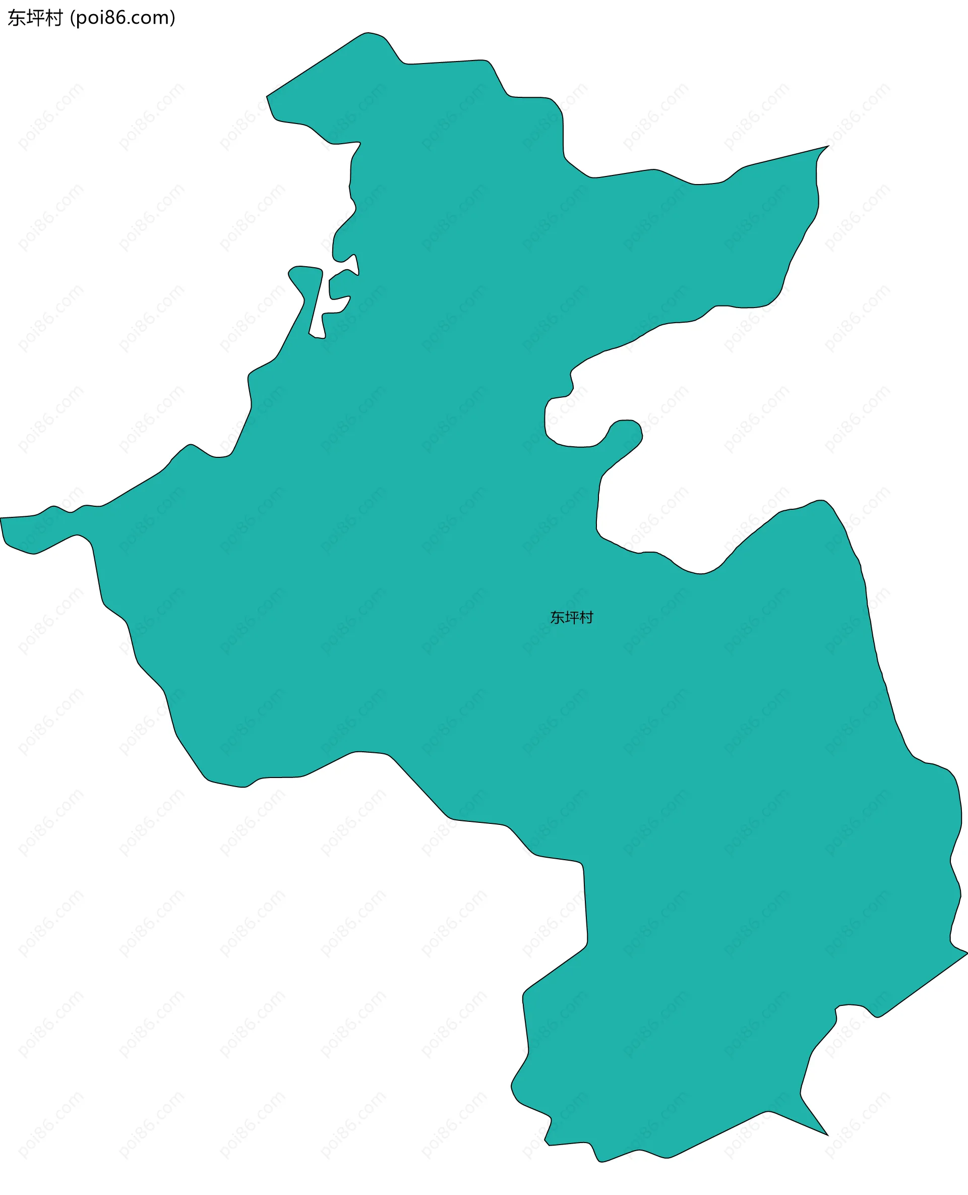 东坪村边界地图