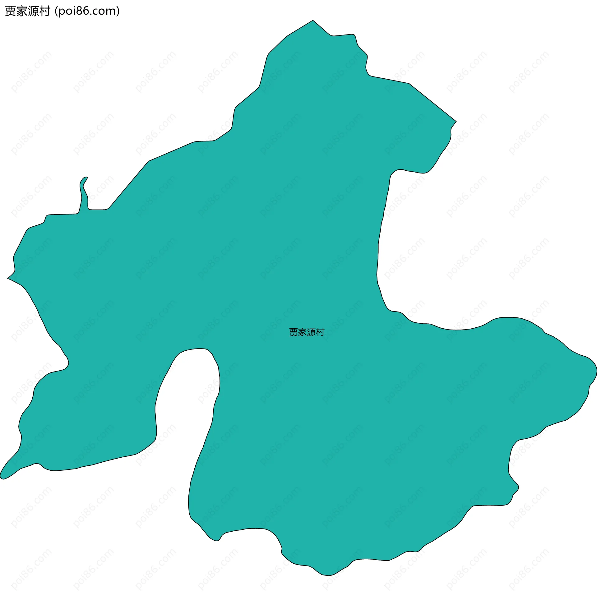 贾家源村边界地图