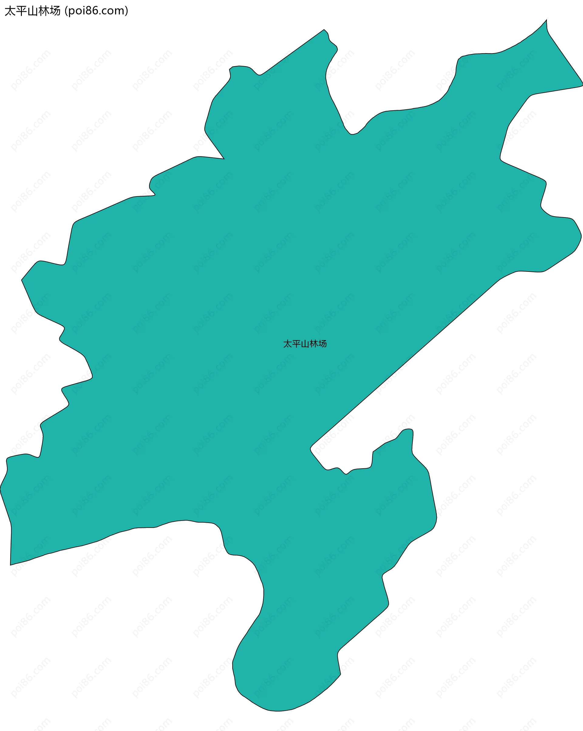 太平山林场边界地图