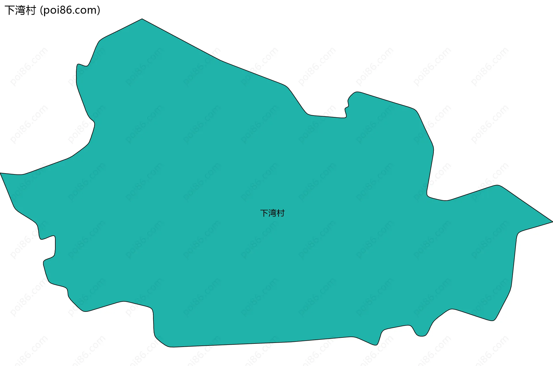下湾村边界地图