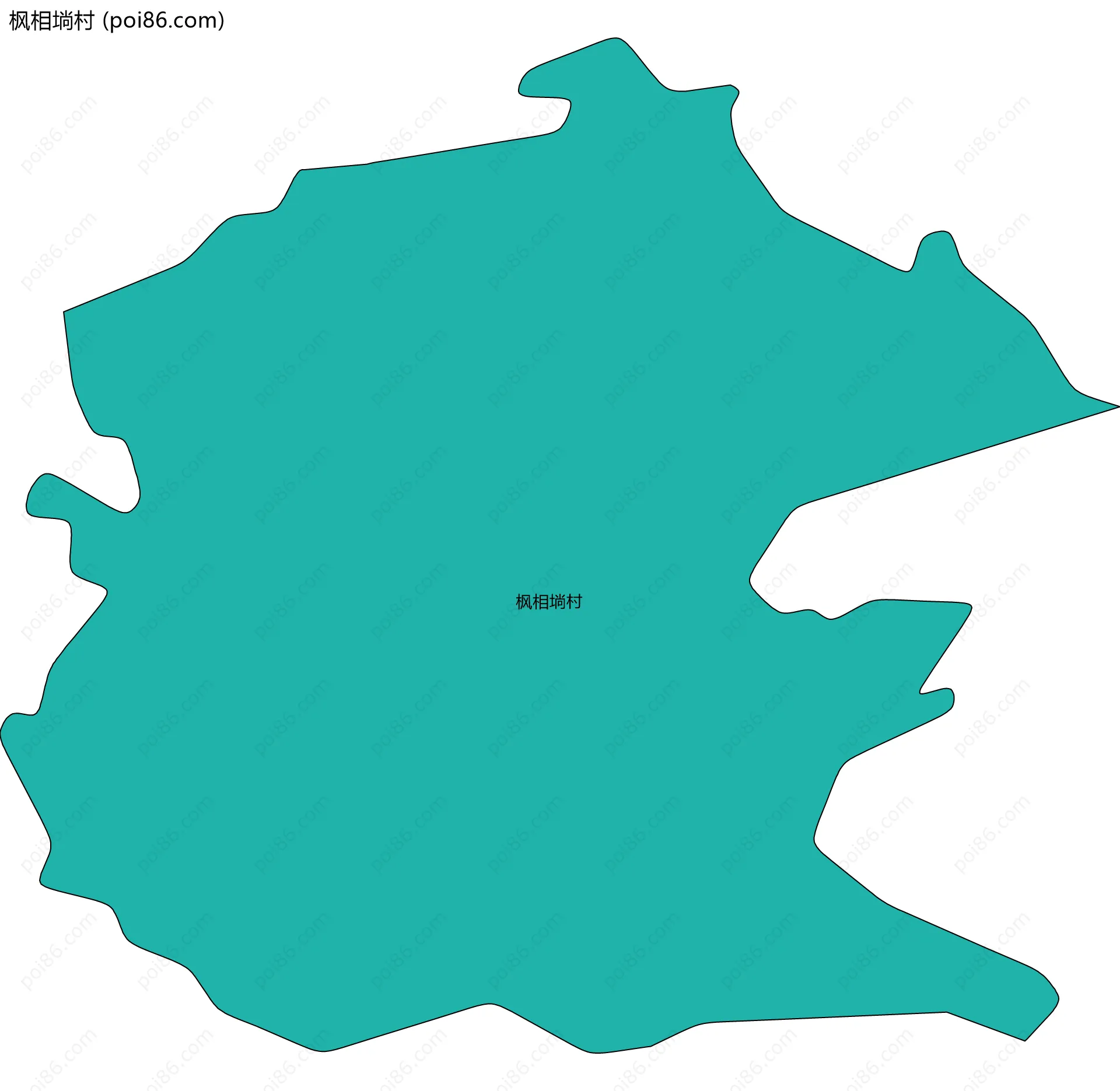 枫相埫村边界地图