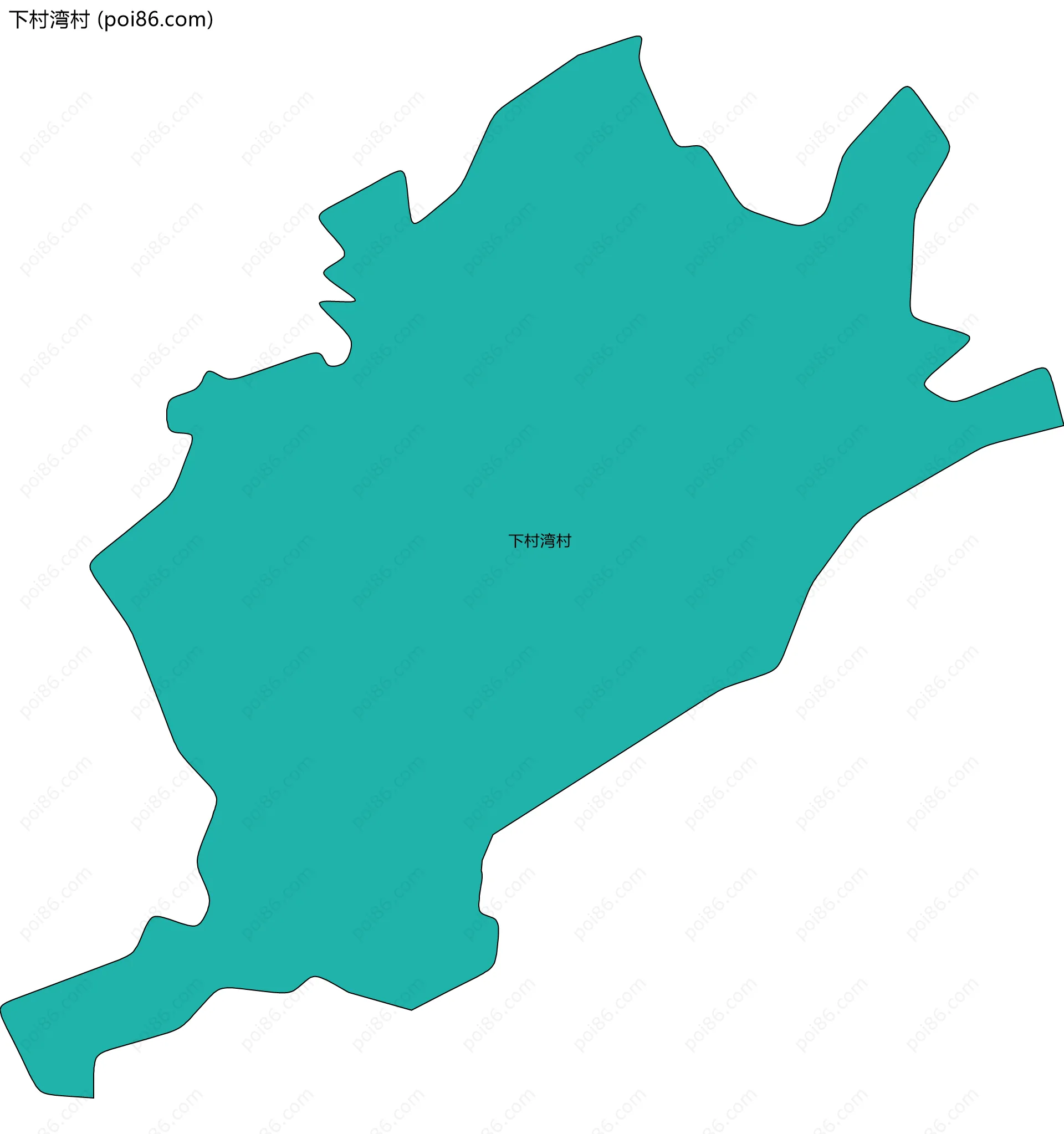 下村湾村边界地图