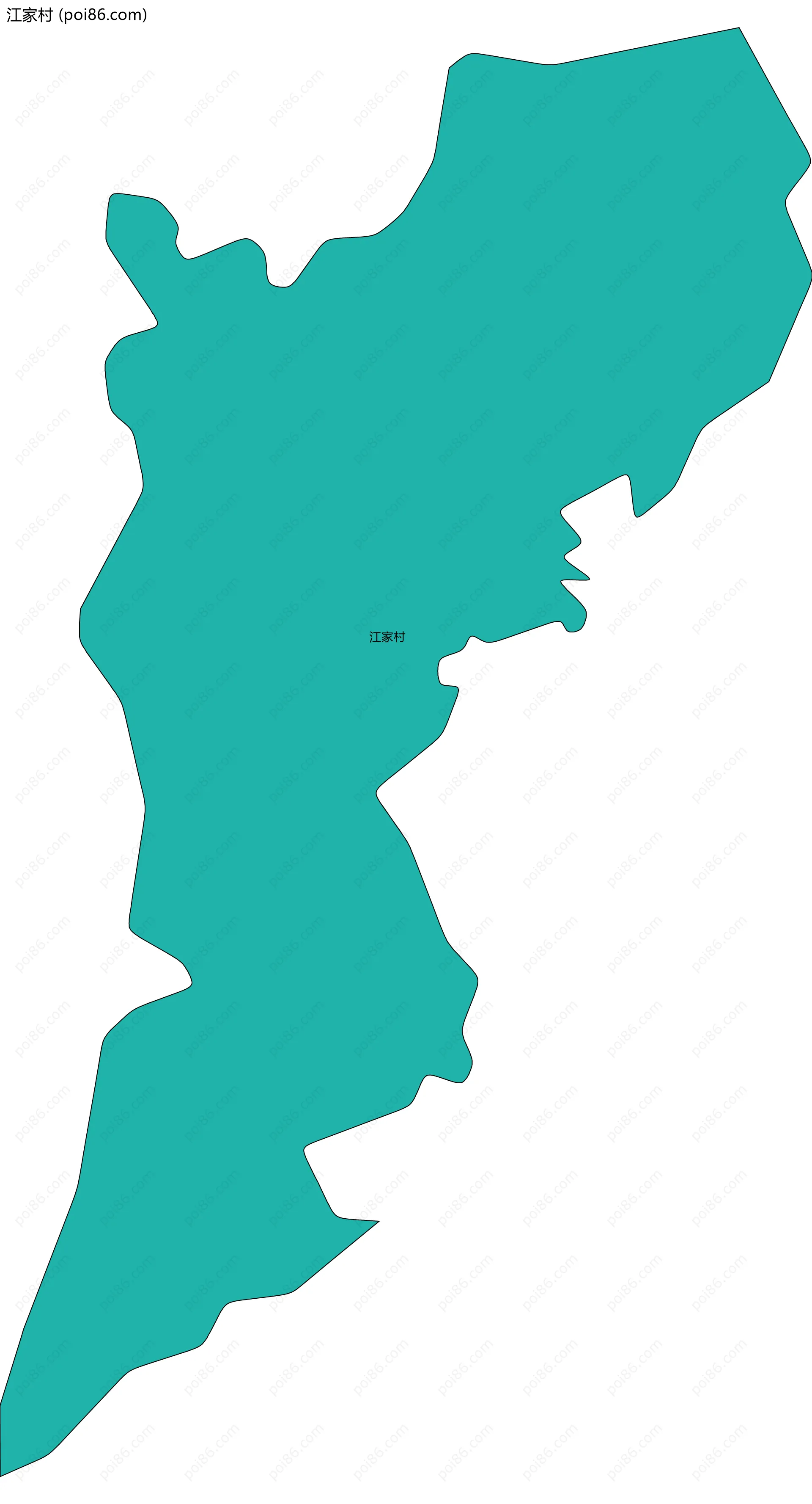 江家村边界地图