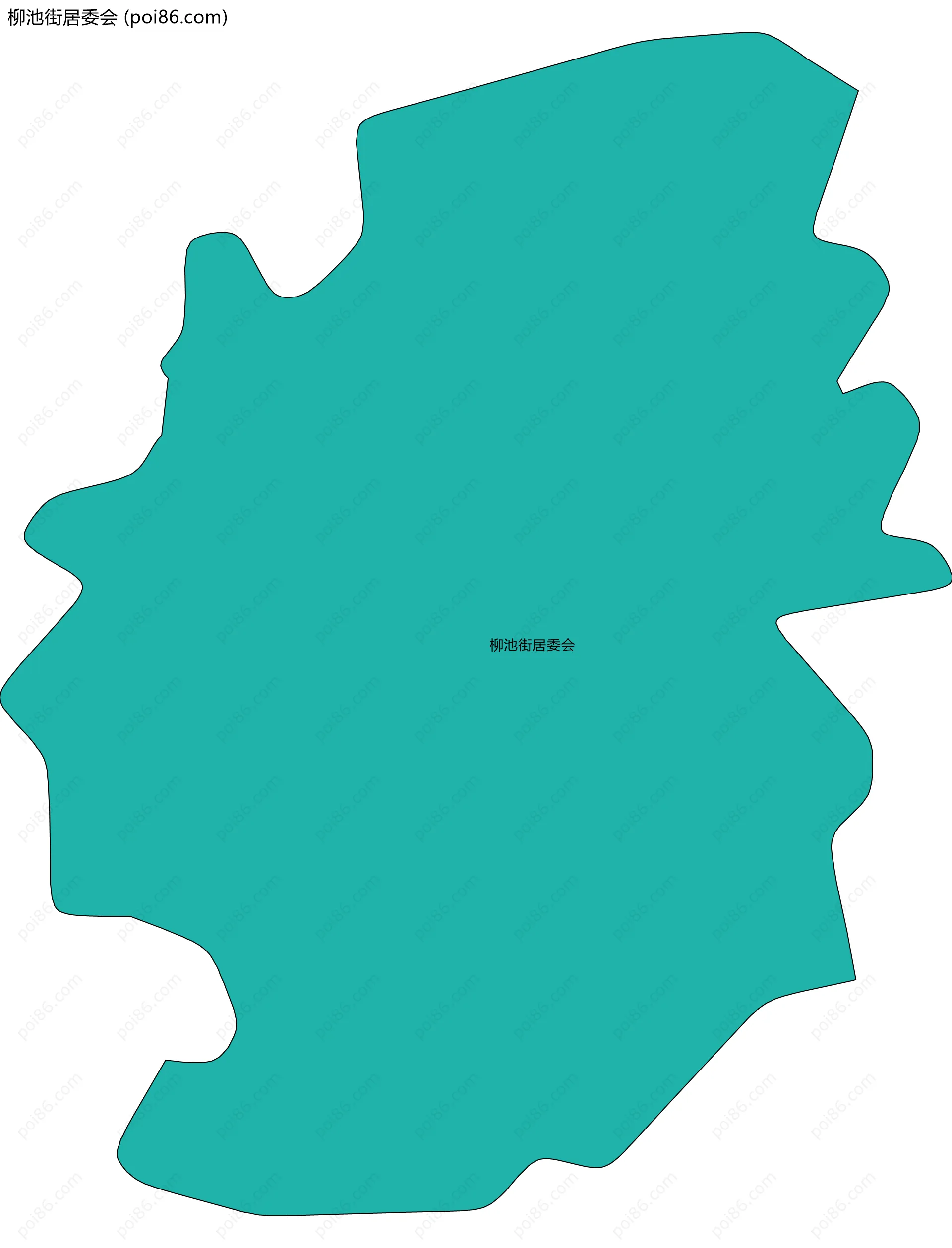 柳池街居委会边界地图