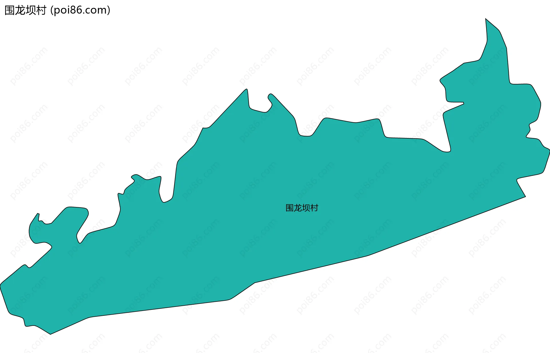 围龙坝村边界地图