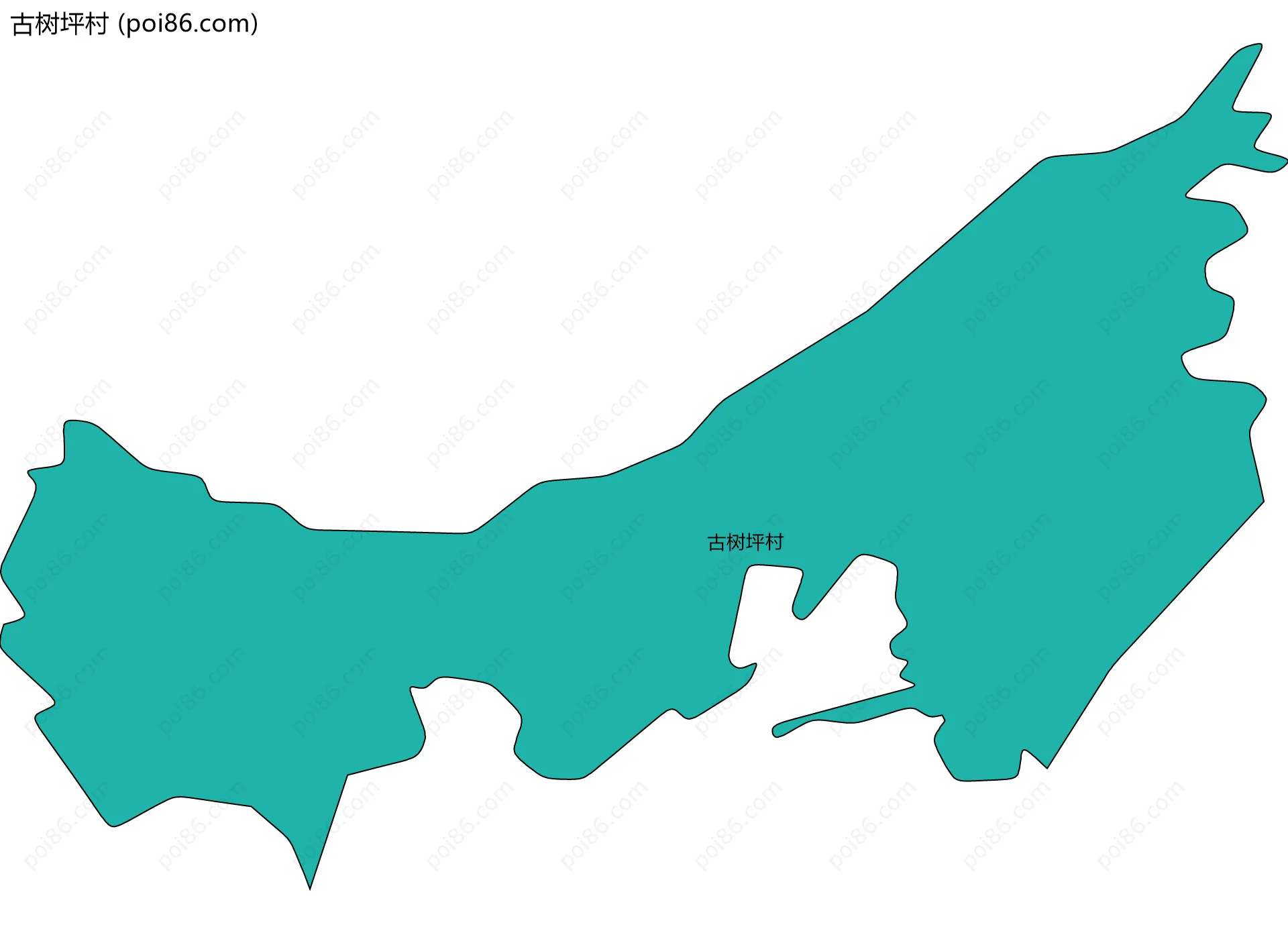 古树坪村边界地图